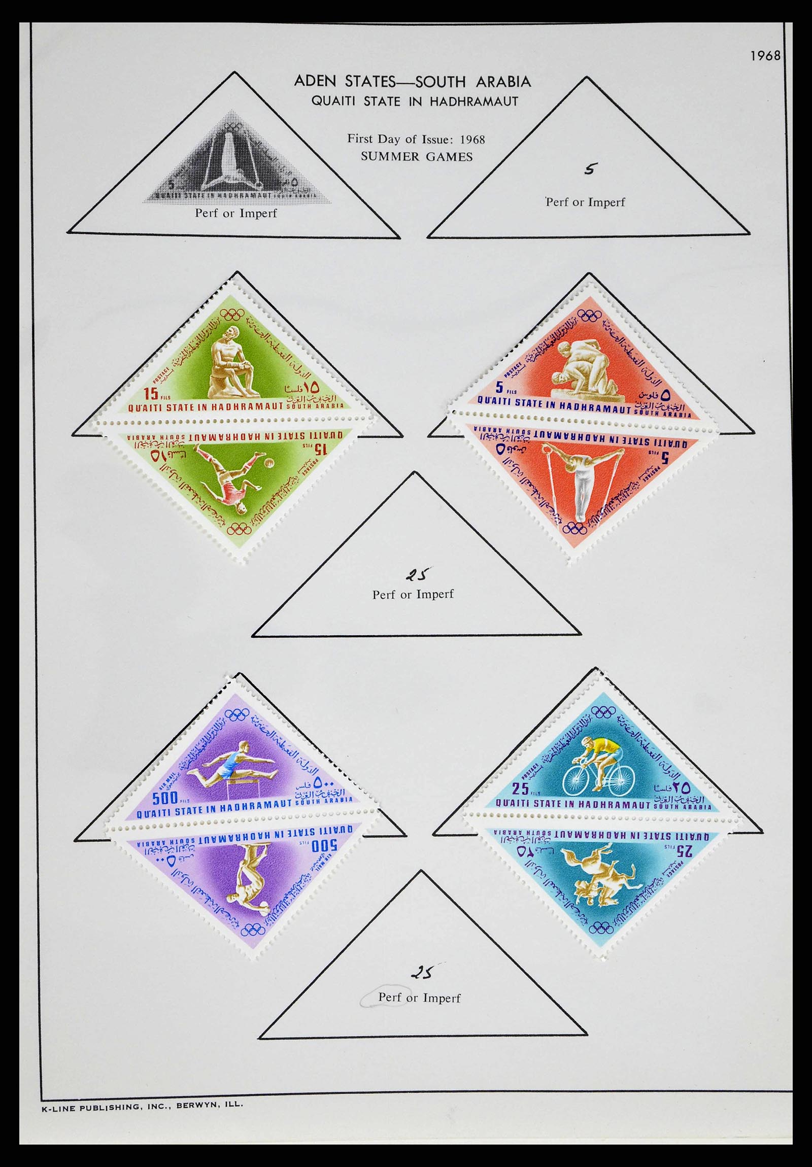37738 0004 - Postzegelverzameling 37738 Olympische spelen 1920-1984.