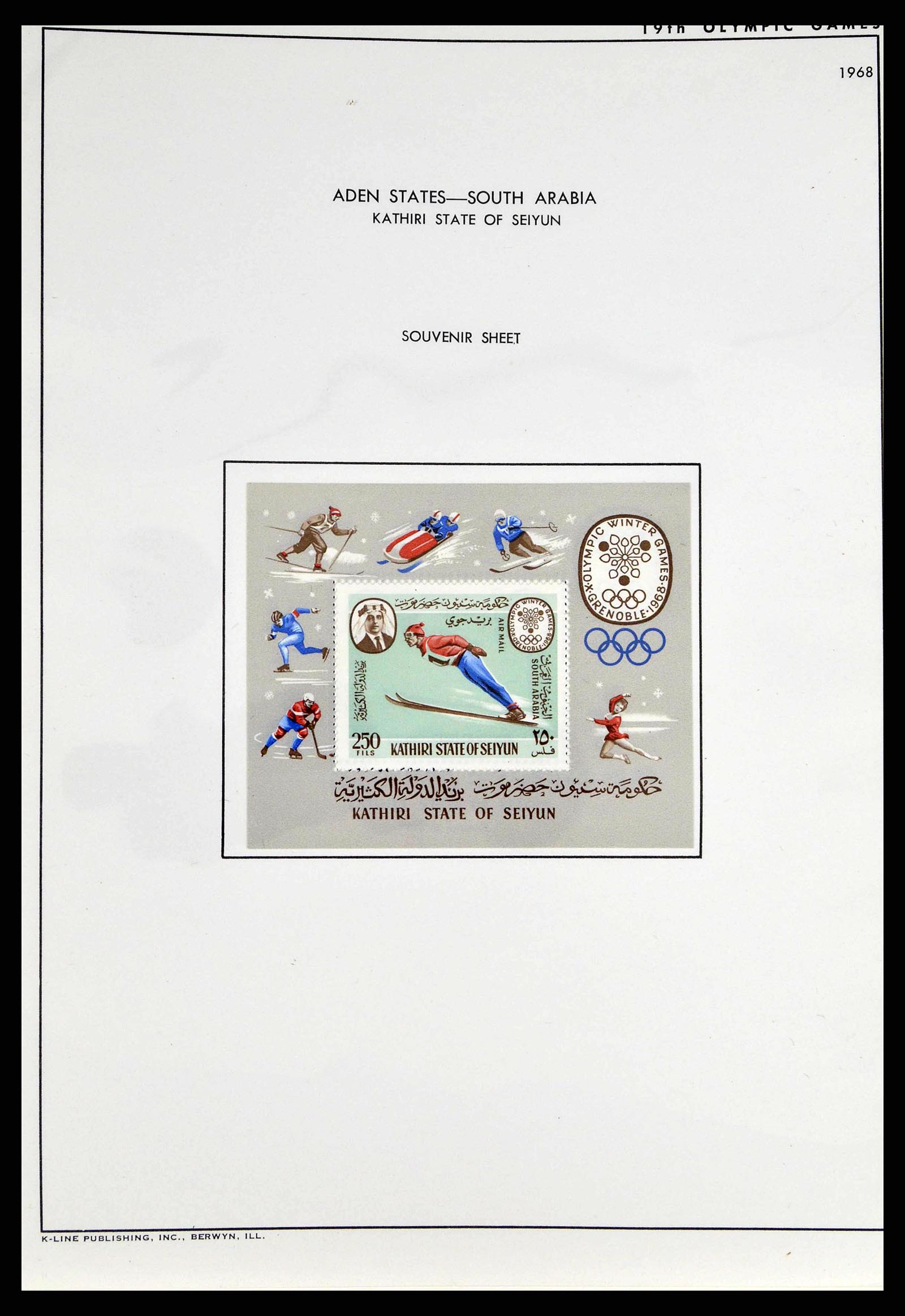 37738 0006 - Postzegelverzameling 37738 Olympische spelen 1920-1984.