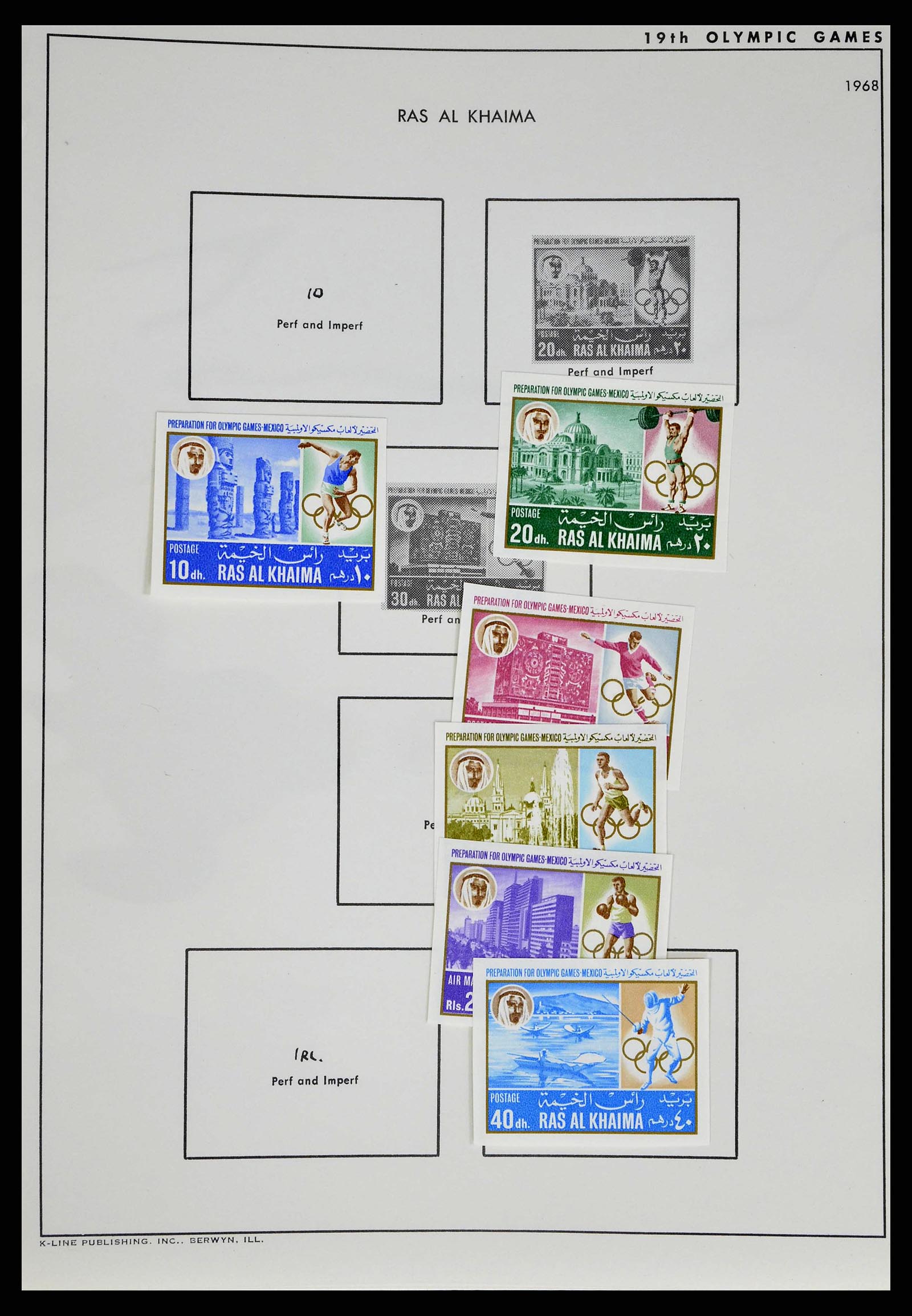 37738 0008 - Stamp collection 37738 Olympic Games 1920-1984.