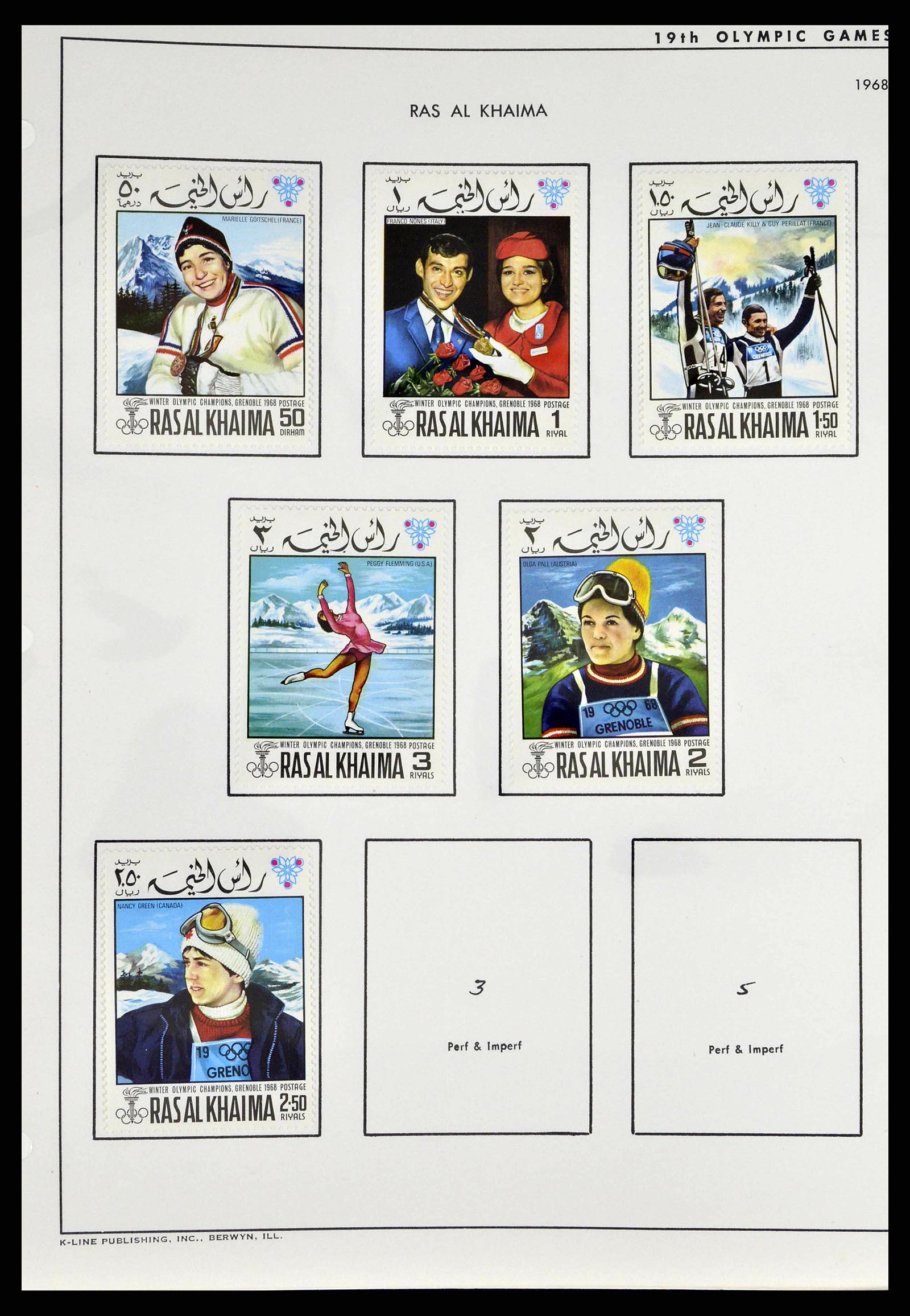 37738 0009 - Stamp collection 37738 Olympic Games 1920-1984.