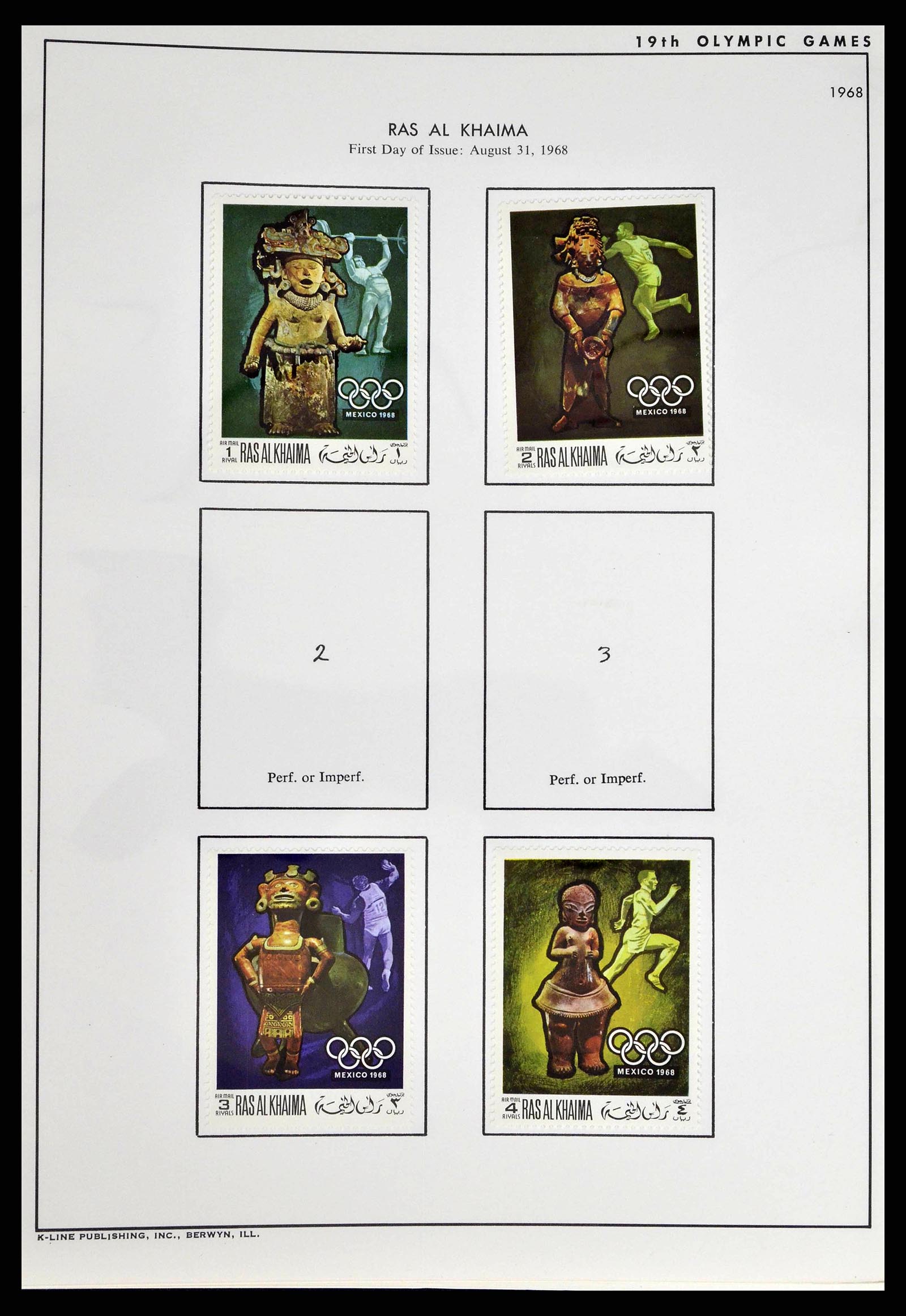 37738 0011 - Stamp collection 37738 Olympic Games 1920-1984.