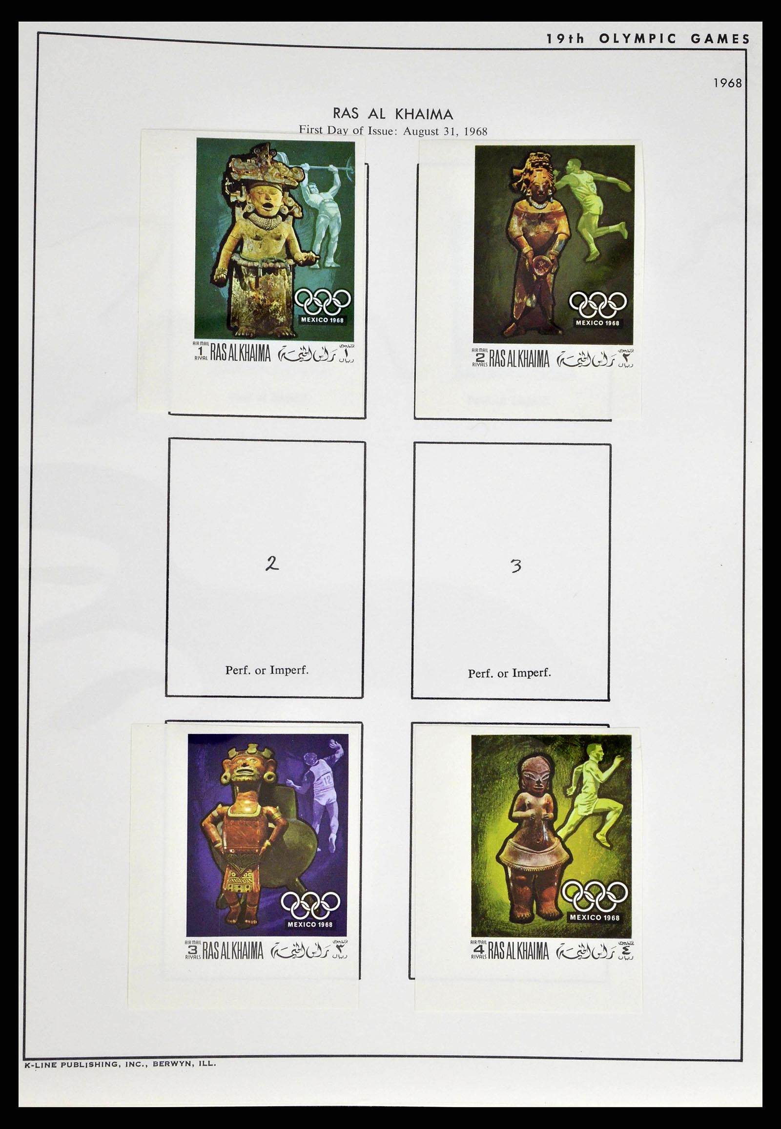 37738 0012 - Stamp collection 37738 Olympic Games 1920-1984.