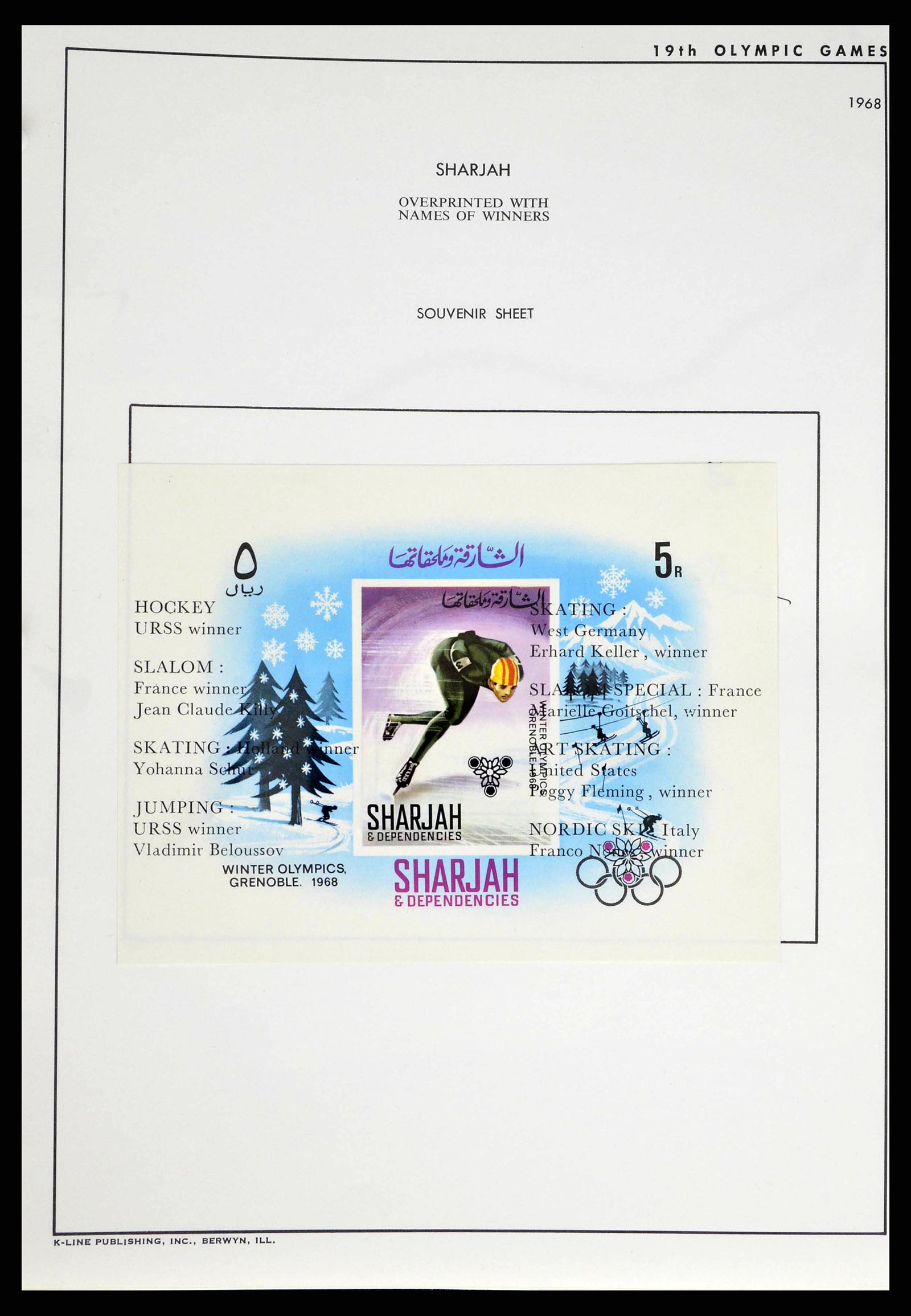 37738 0014 - Postzegelverzameling 37738 Olympische spelen 1920-1984.