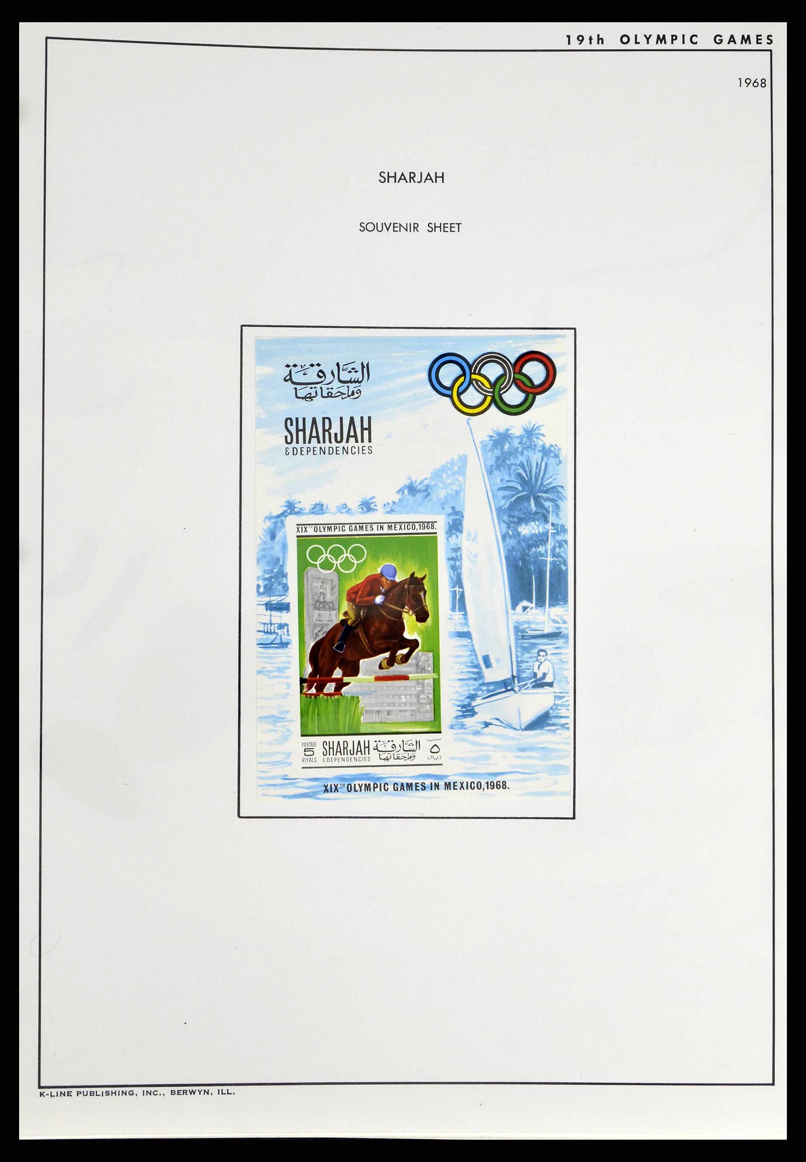 37738 0015 - Postzegelverzameling 37738 Olympische spelen 1920-1984.