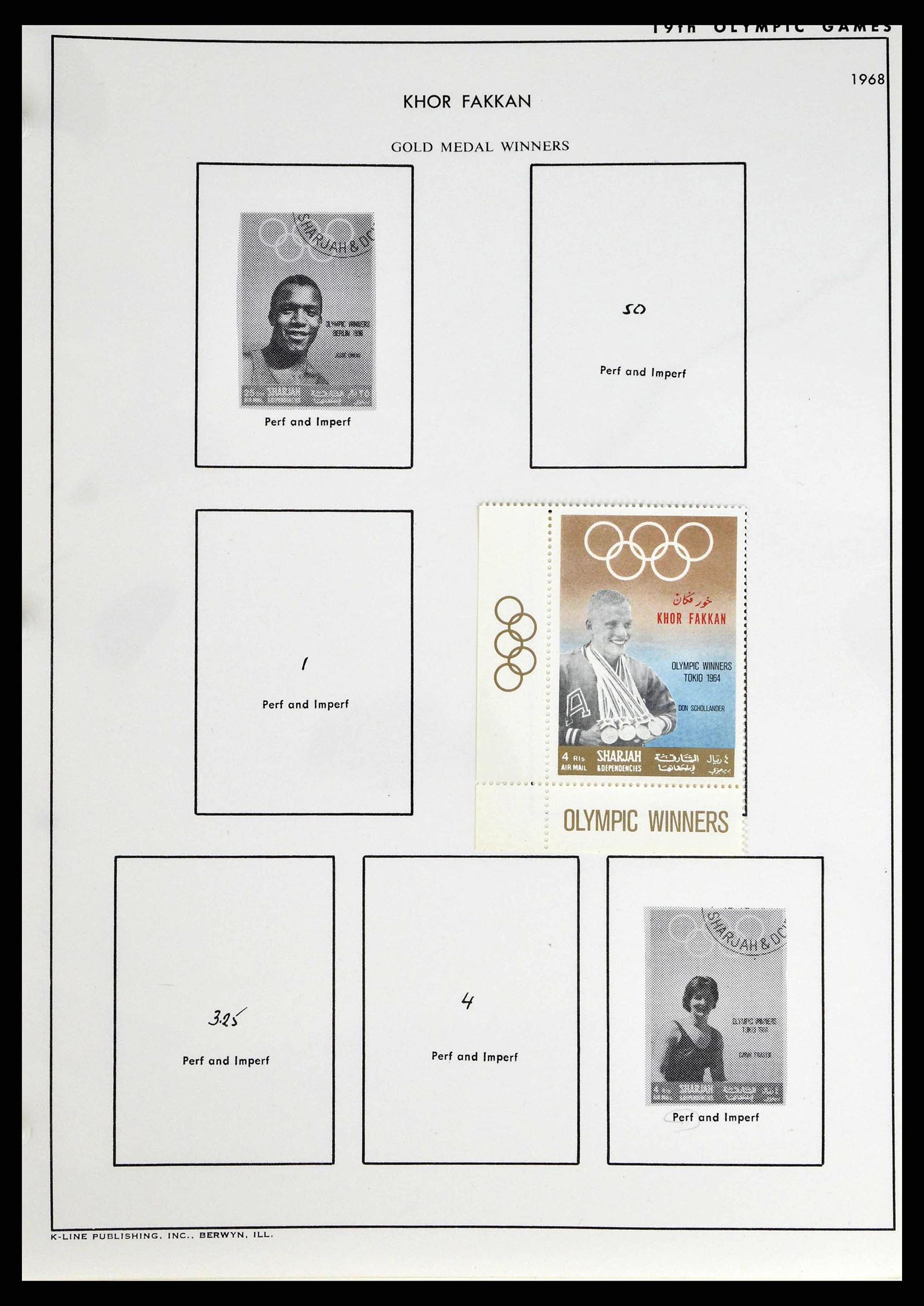 37738 0019 - Postzegelverzameling 37738 Olympische spelen 1920-1984.