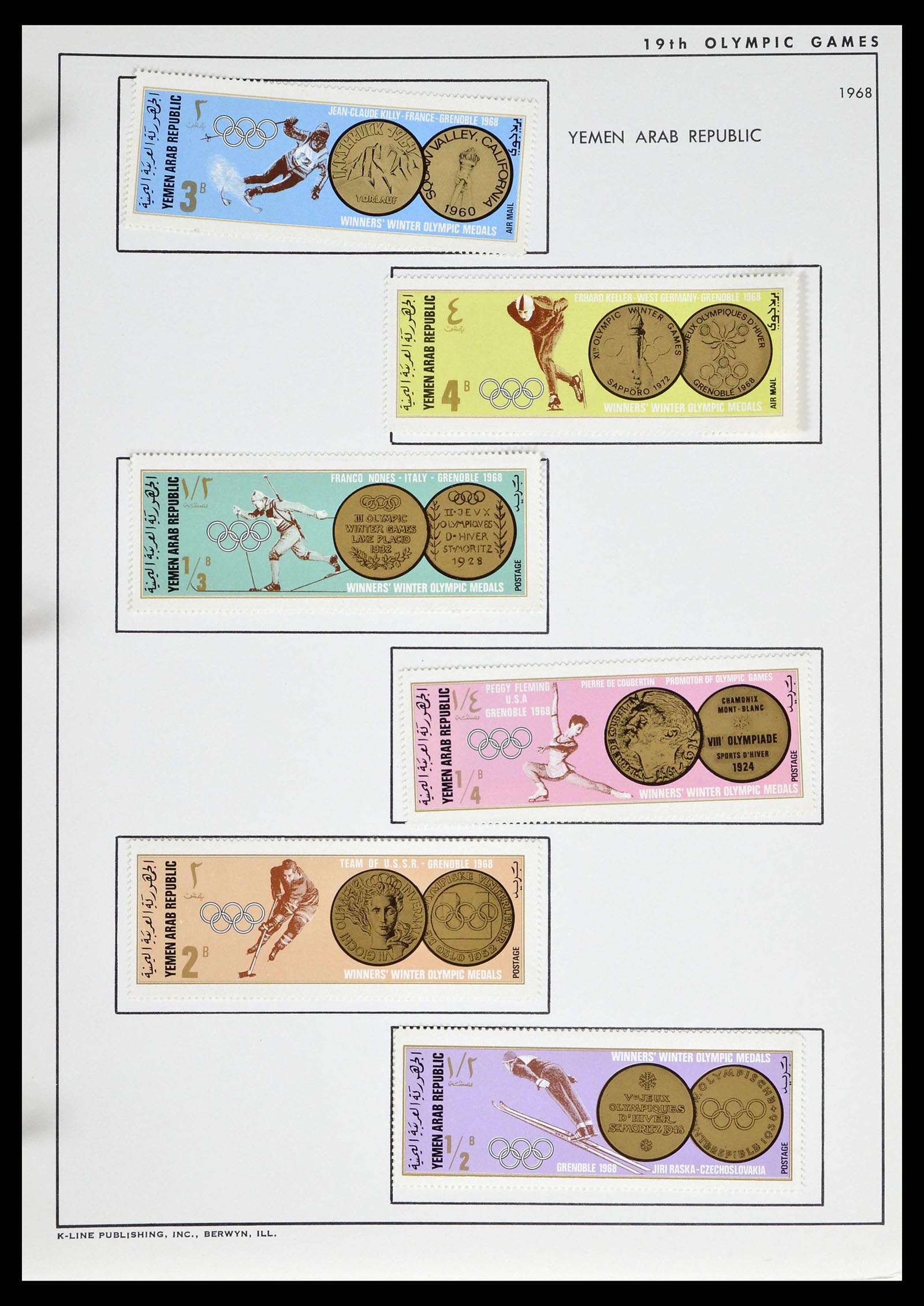 37738 0026 - Stamp collection 37738 Olympic Games 1920-1984.