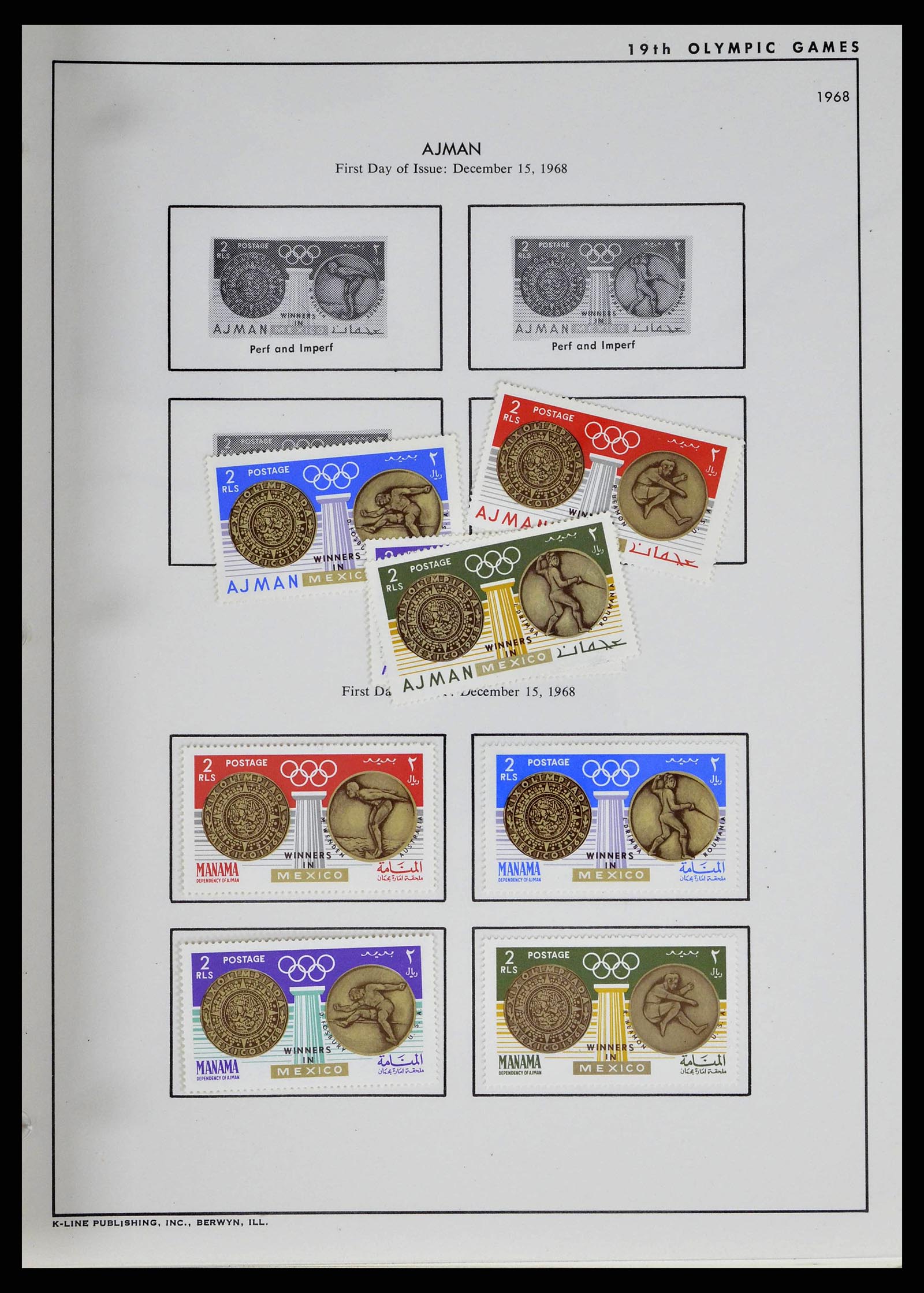 37738 0035 - Stamp collection 37738 Olympic Games 1920-1984.