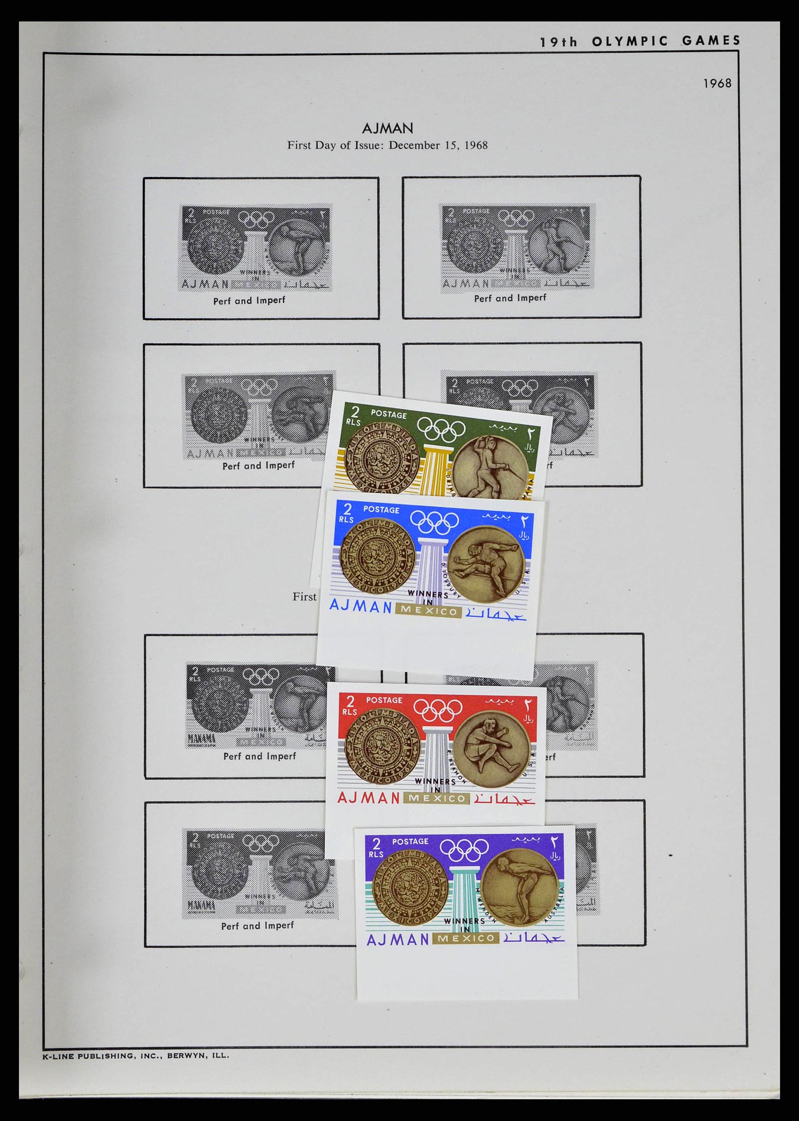 37738 0036 - Stamp collection 37738 Olympic Games 1920-1984.