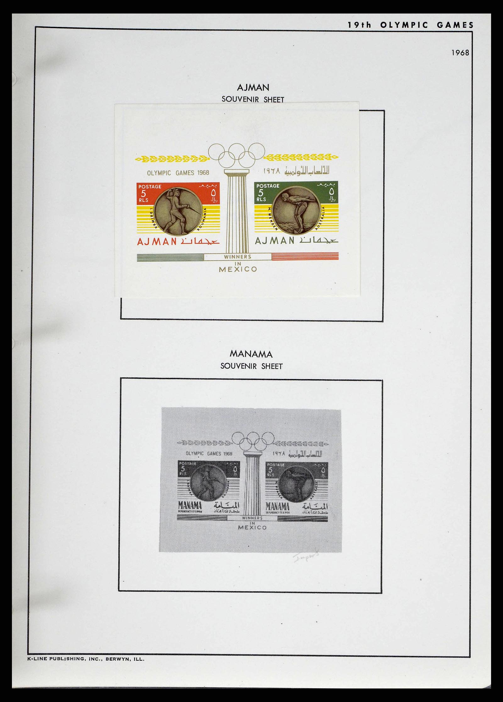 37738 0037 - Stamp collection 37738 Olympic Games 1920-1984.