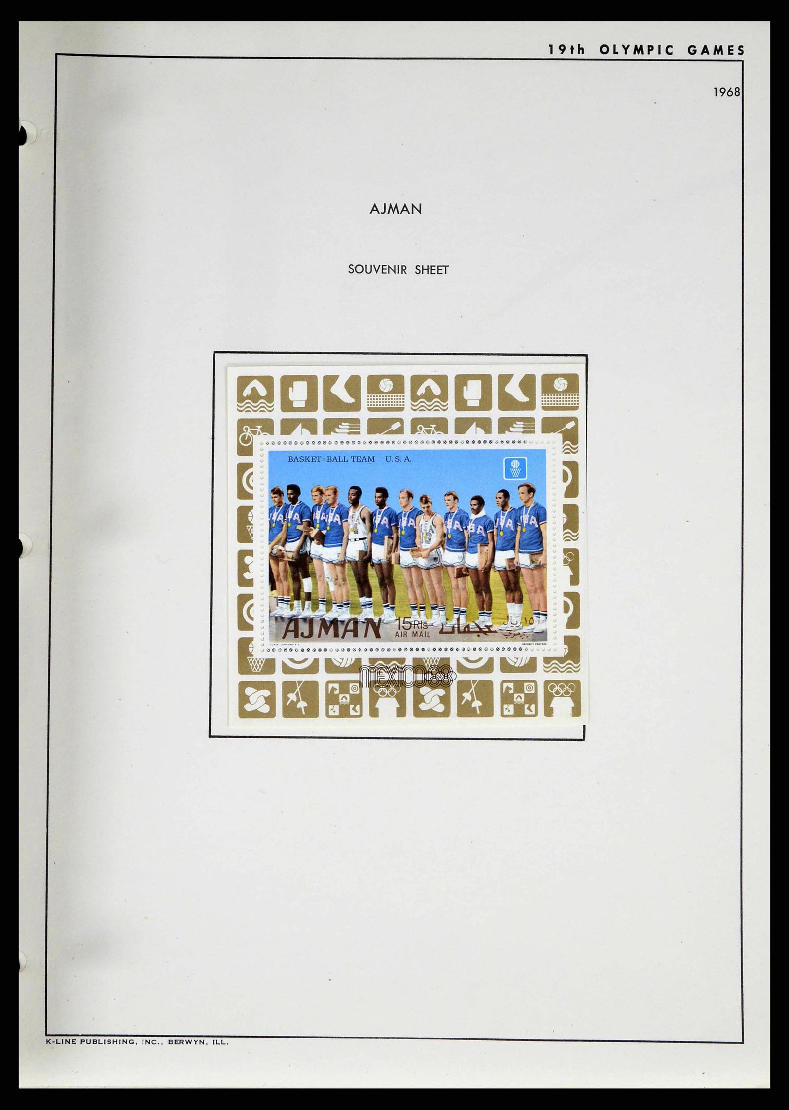 37738 0039 - Stamp collection 37738 Olympic Games 1920-1984.