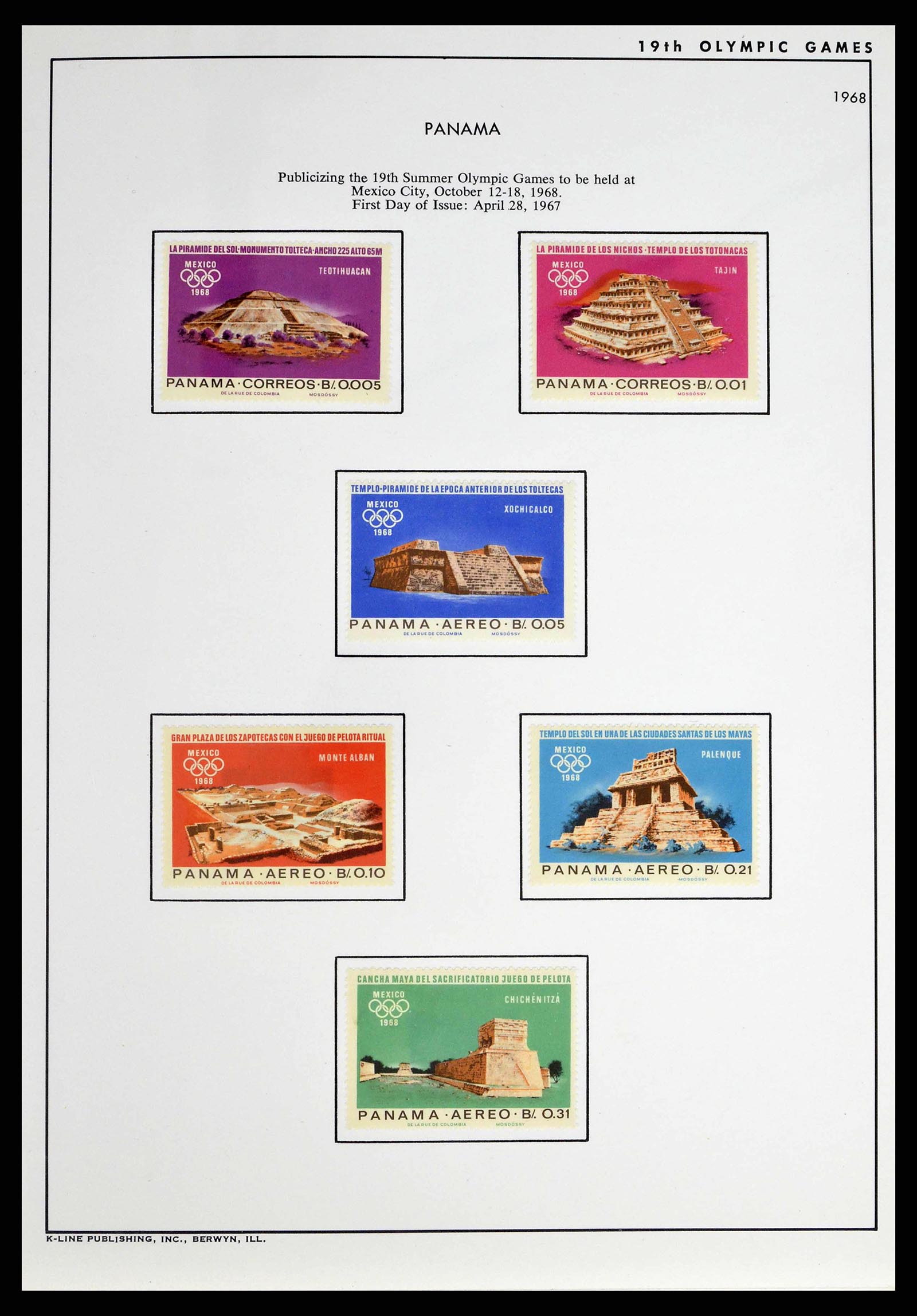 37738 0041 - Stamp collection 37738 Olympic Games 1920-1984.