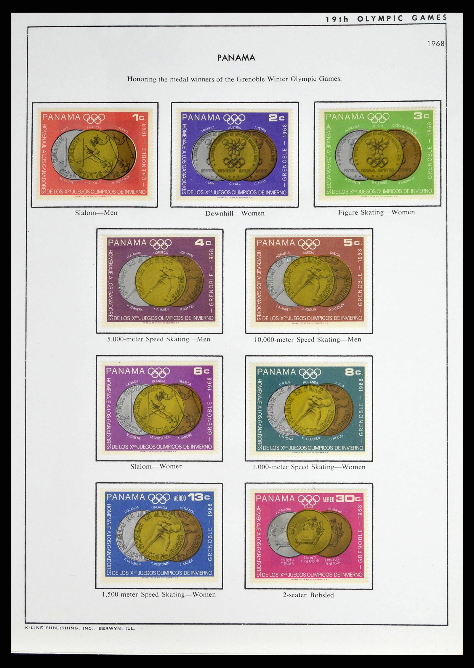37738 0043 - Postzegelverzameling 37738 Olympische spelen 1920-1984.