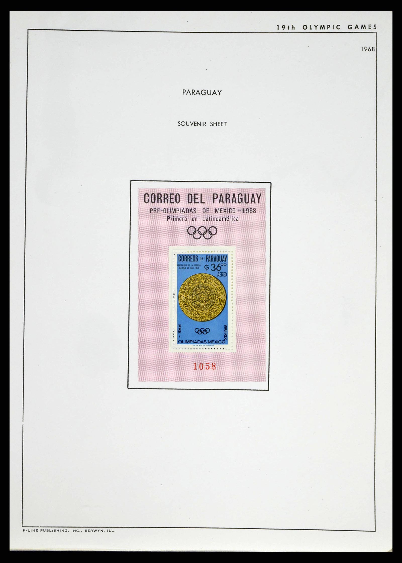 37738 0048 - Postzegelverzameling 37738 Olympische spelen 1920-1984.