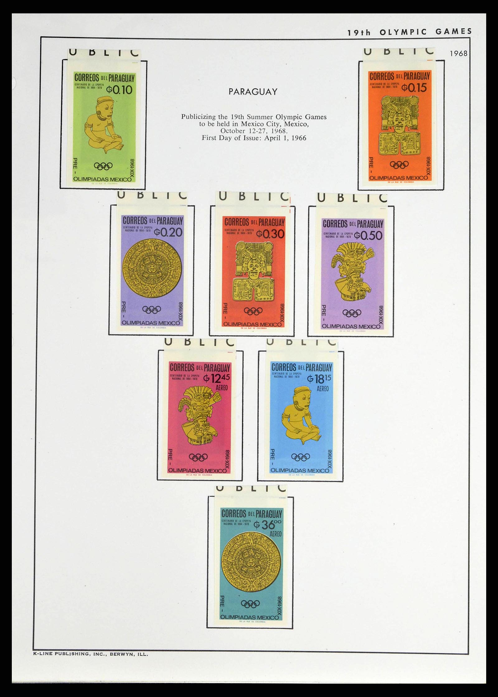 37738 0051 - Postzegelverzameling 37738 Olympische spelen 1920-1984.