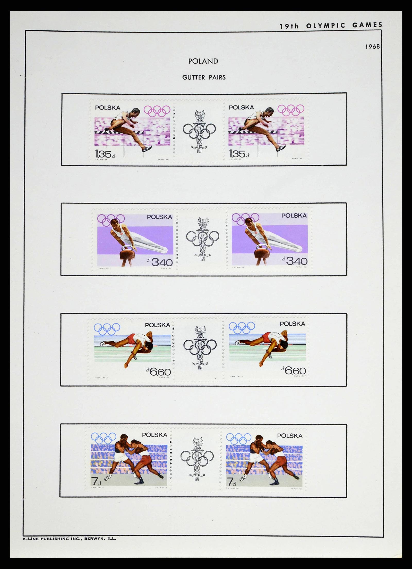 37738 0054 - Stamp collection 37738 Olympic Games 1920-1984.