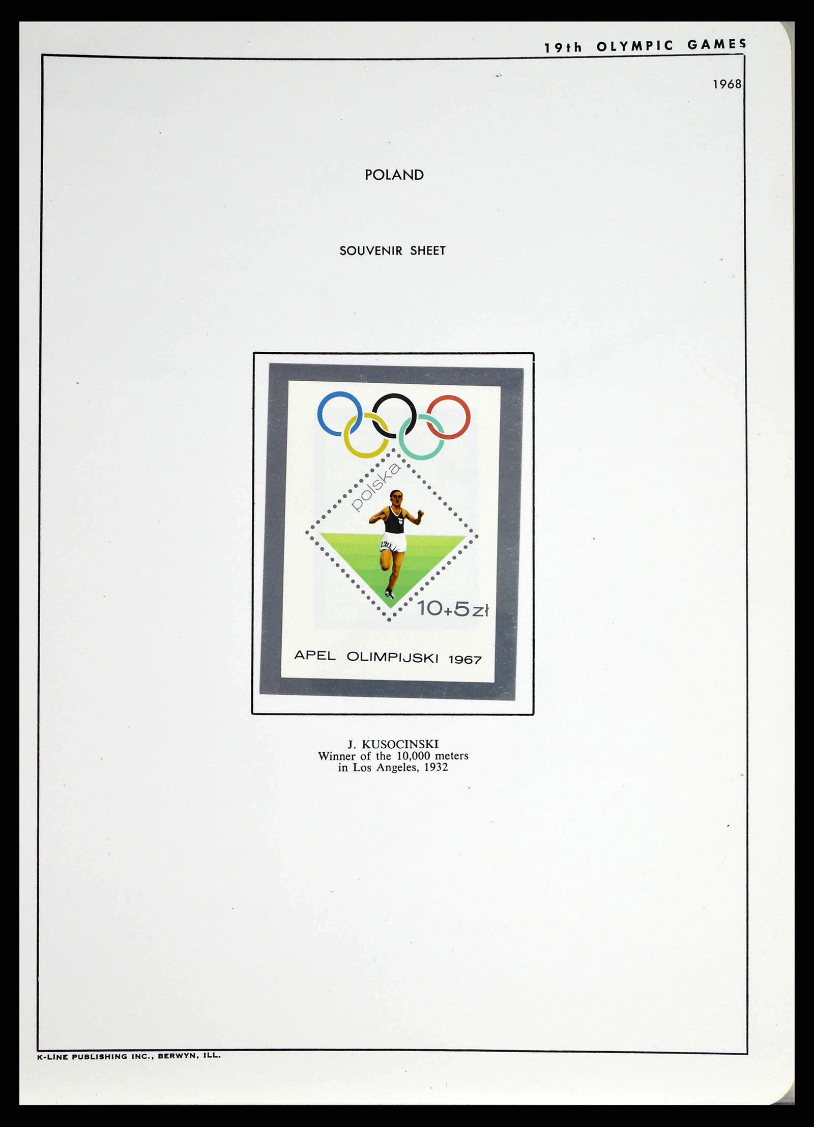 37738 0055 - Postzegelverzameling 37738 Olympische spelen 1920-1984.
