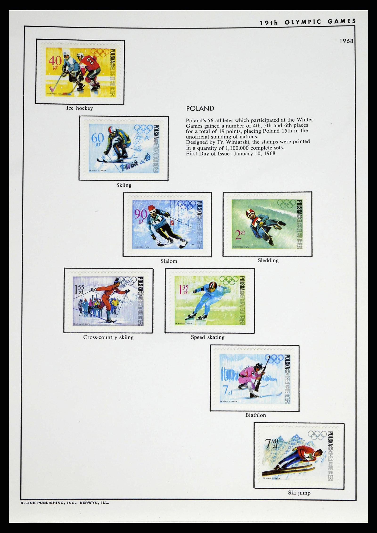 37738 0057 - Postzegelverzameling 37738 Olympische spelen 1920-1984.