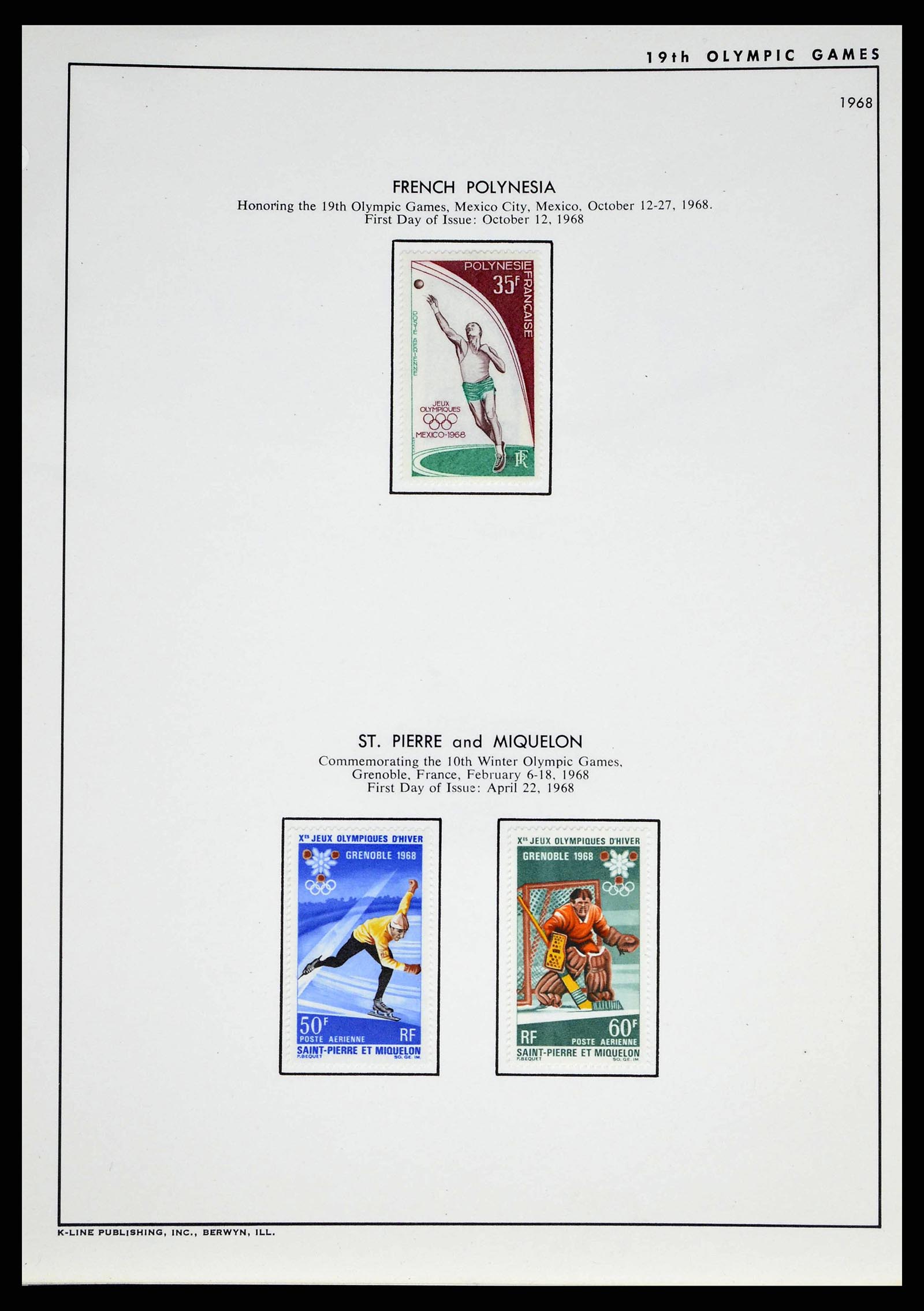 37738 0058 - Stamp collection 37738 Olympic Games 1920-1984.