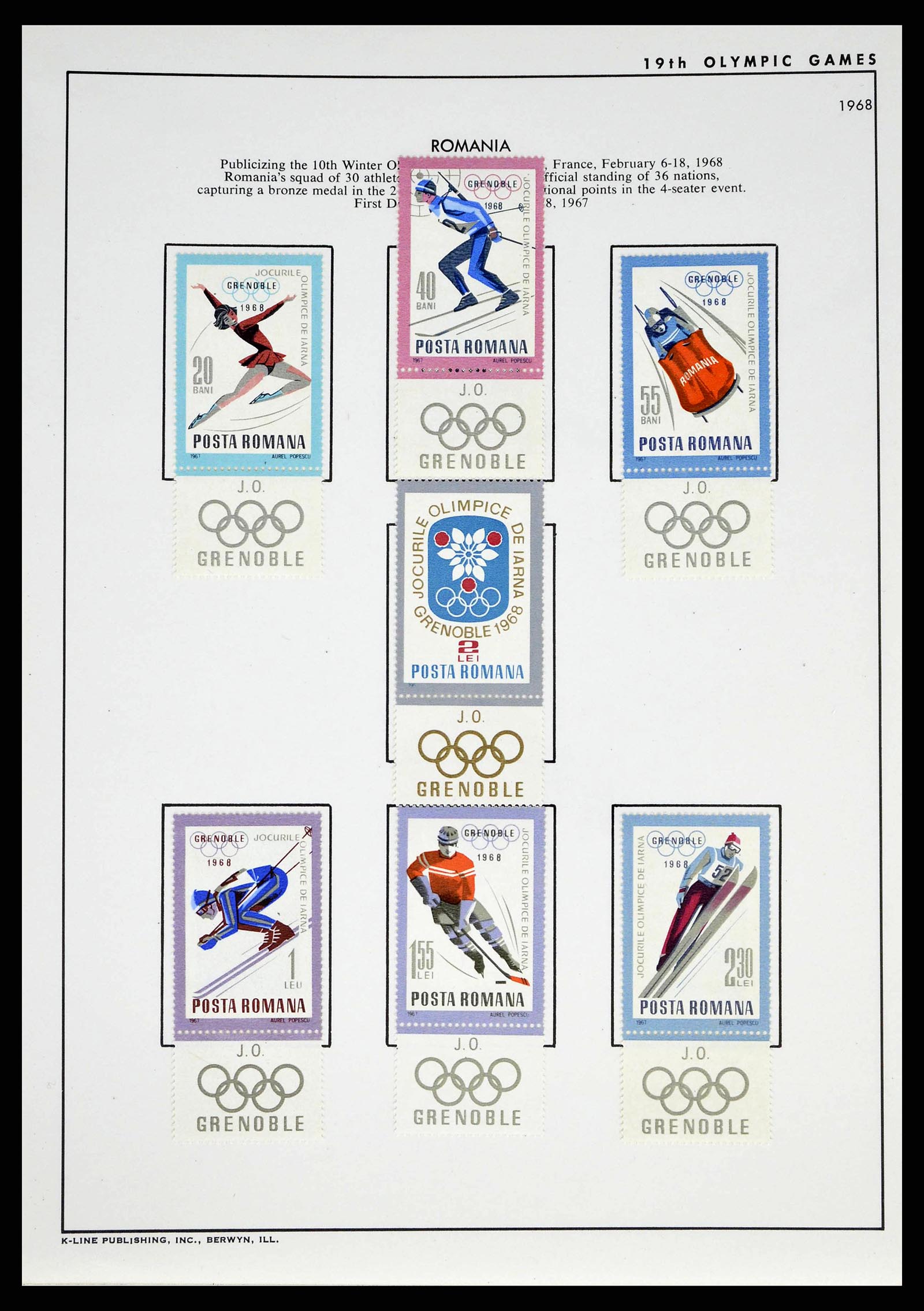 37738 0059 - Postzegelverzameling 37738 Olympische spelen 1920-1984.