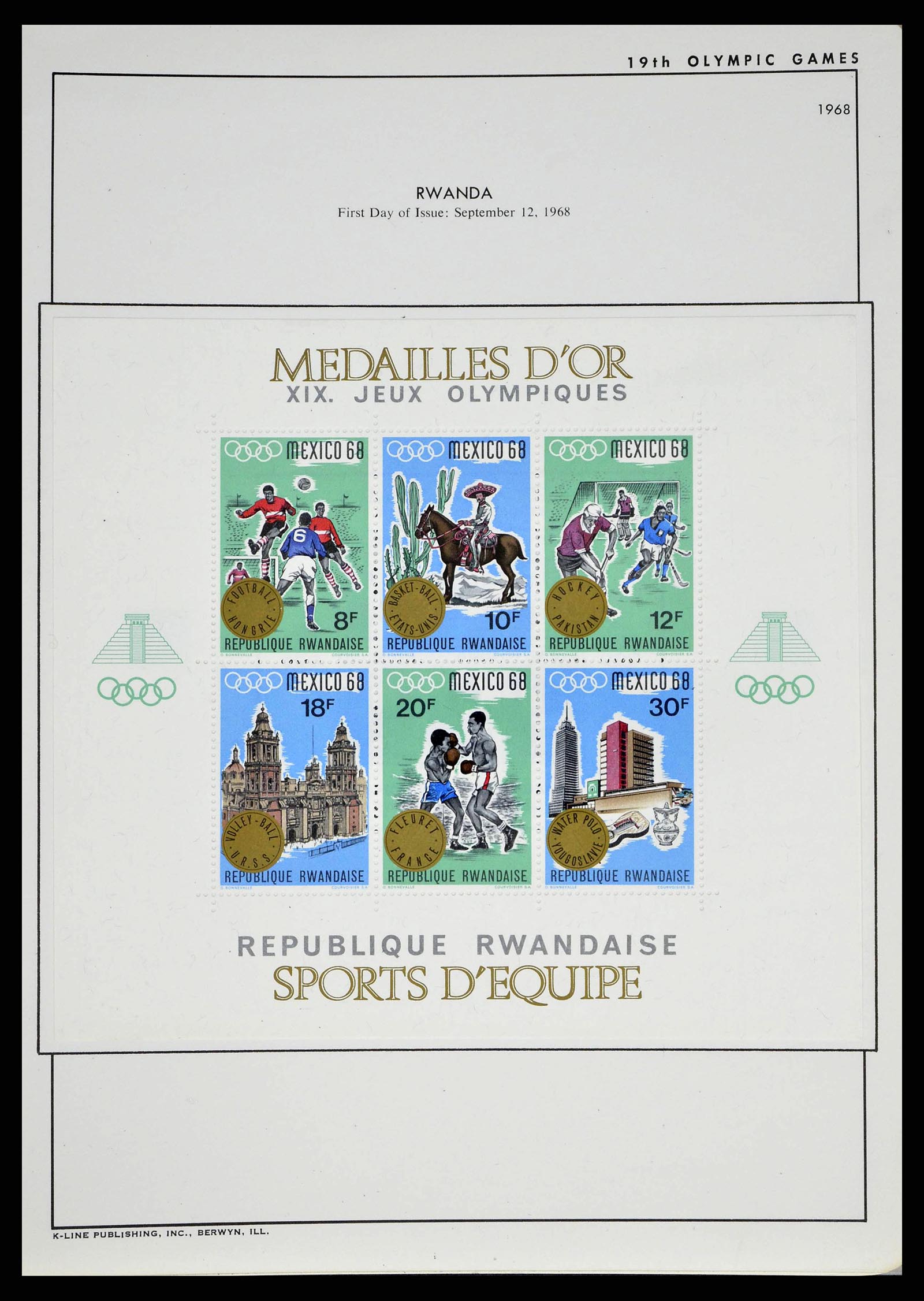 37738 0064 - Stamp collection 37738 Olympic Games 1920-1984.