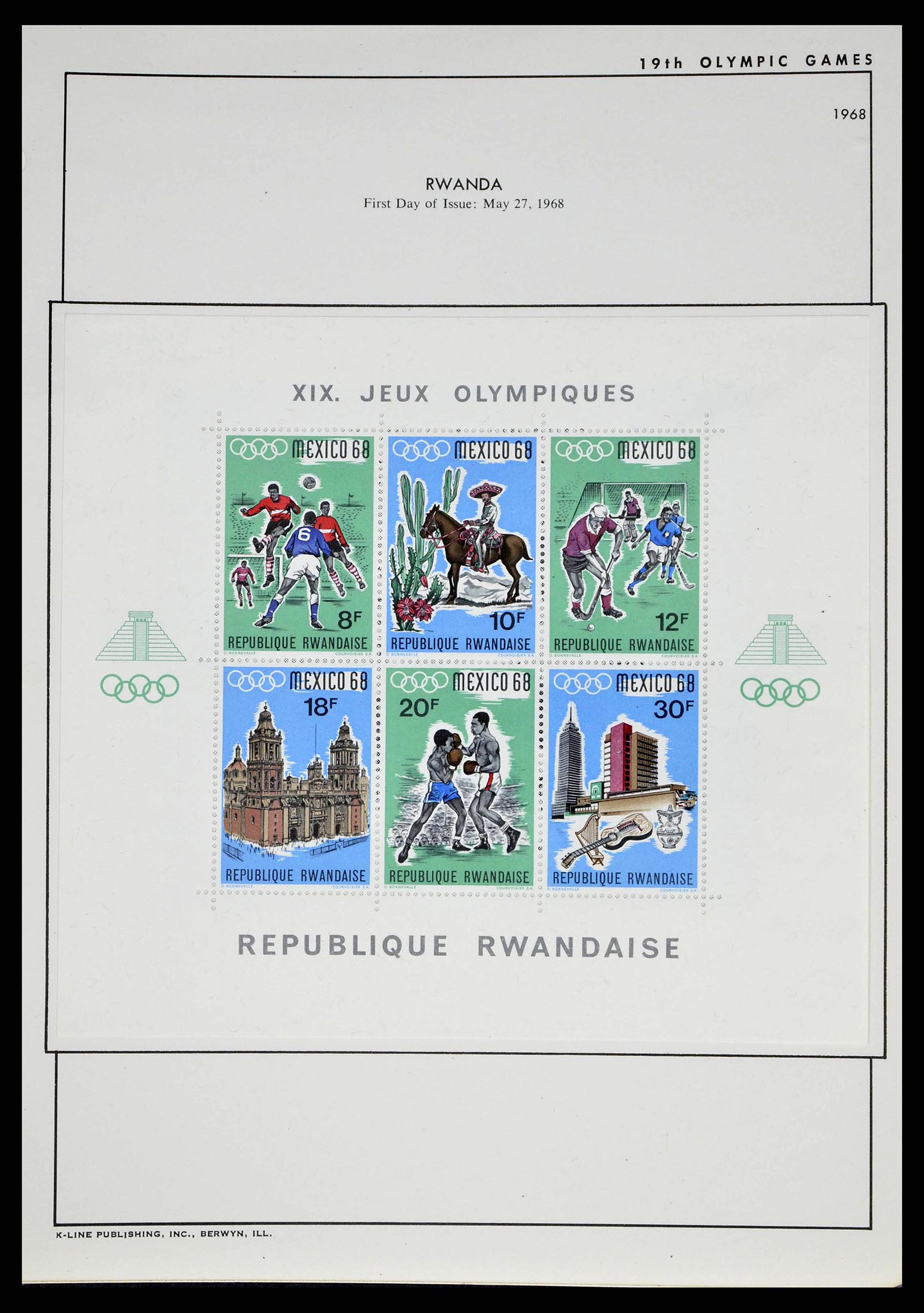37738 0065 - Stamp collection 37738 Olympic Games 1920-1984.