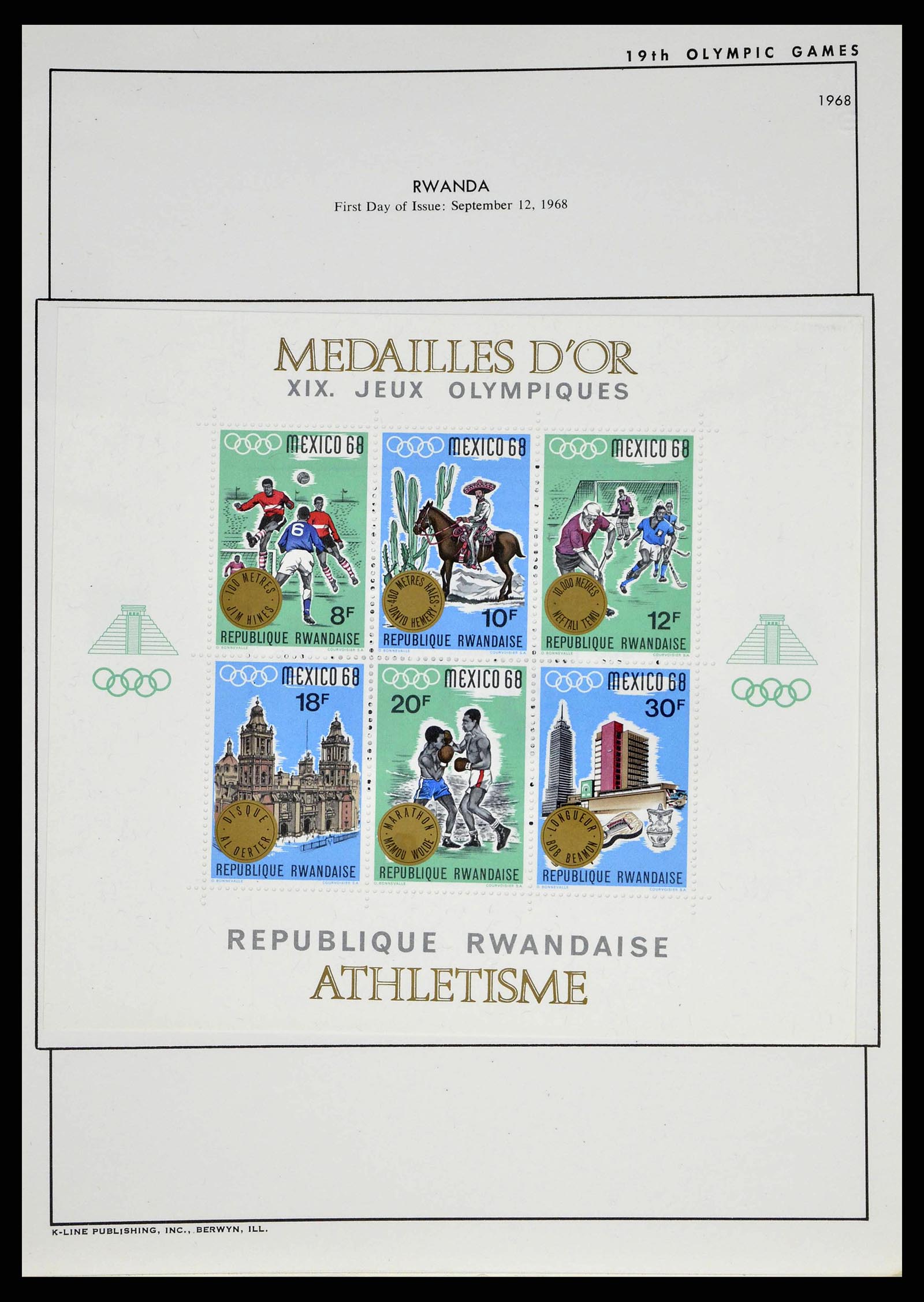 37738 0066 - Stamp collection 37738 Olympic Games 1920-1984.