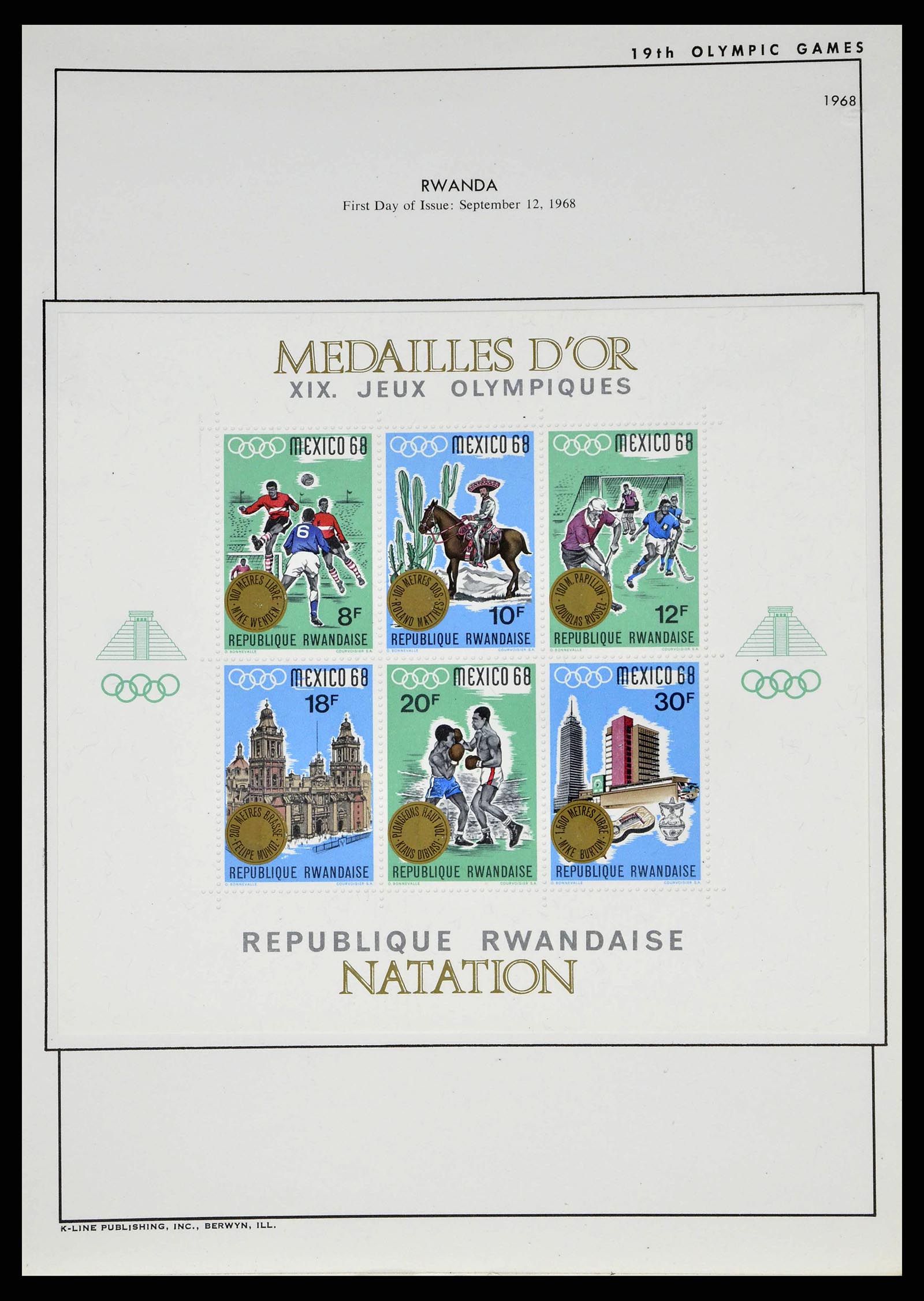 37738 0067 - Stamp collection 37738 Olympic Games 1920-1984.