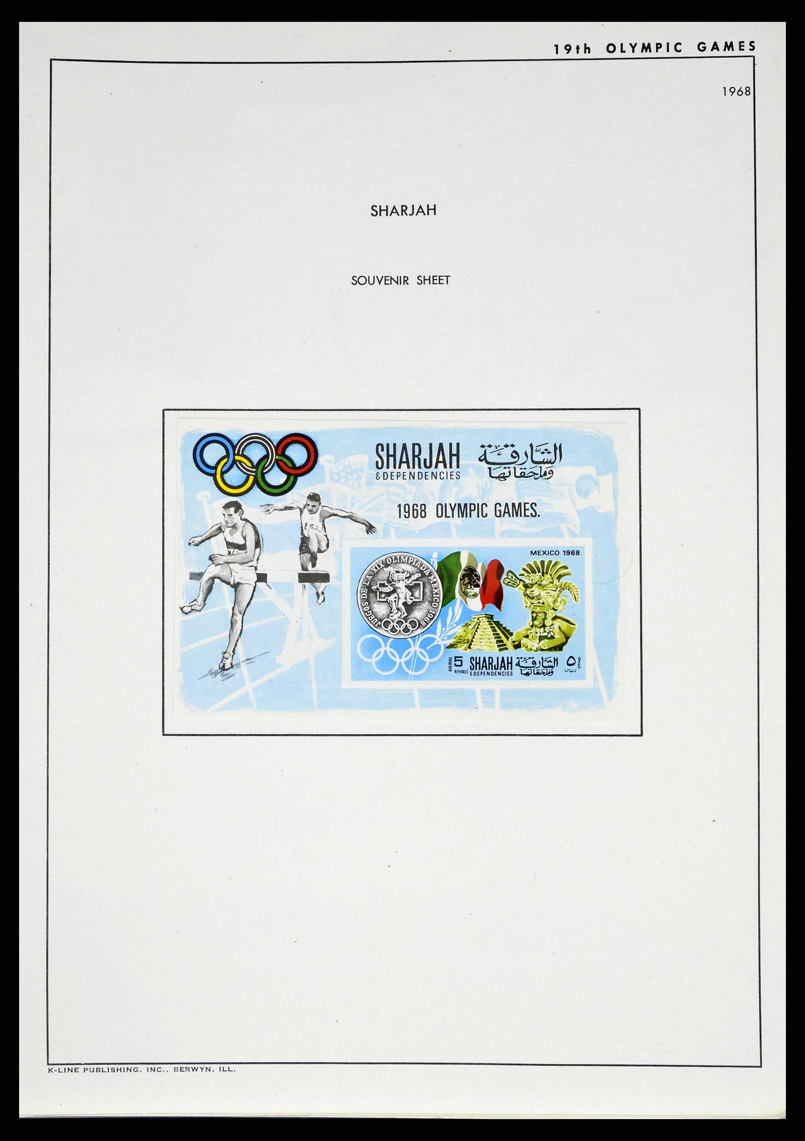 37738 0070 - Stamp collection 37738 Olympic Games 1920-1984.