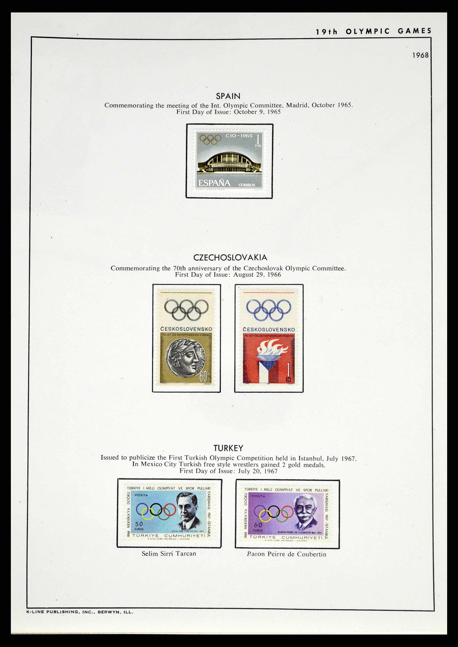 37738 0074 - Stamp collection 37738 Olympic Games 1920-1984.