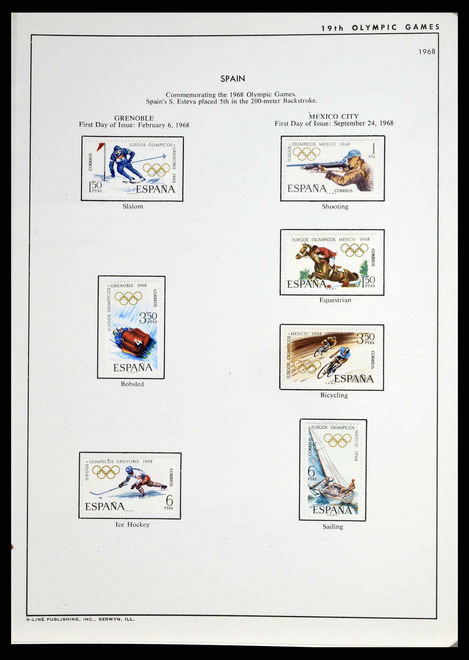 37738 0075 - Stamp collection 37738 Olympic Games 1920-1984.