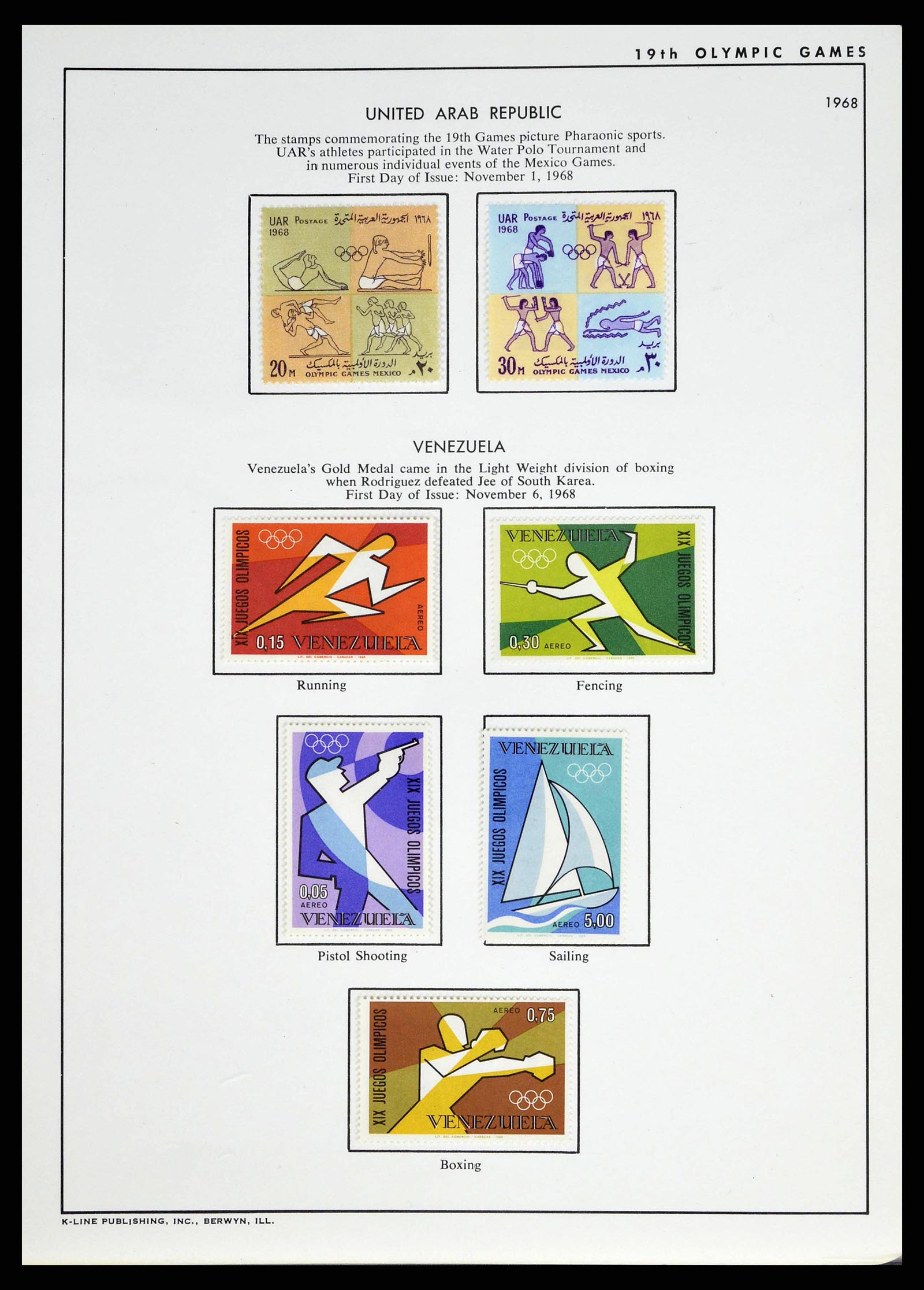 37738 0081 - Stamp collection 37738 Olympic Games 1920-1984.