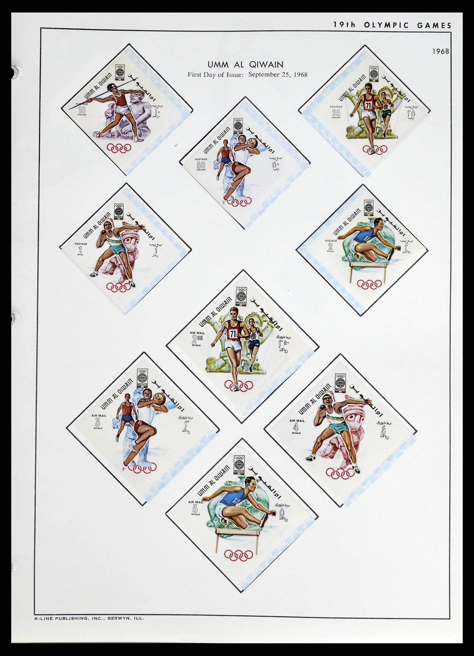 37738 0082 - Stamp collection 37738 Olympic Games 1920-1984.