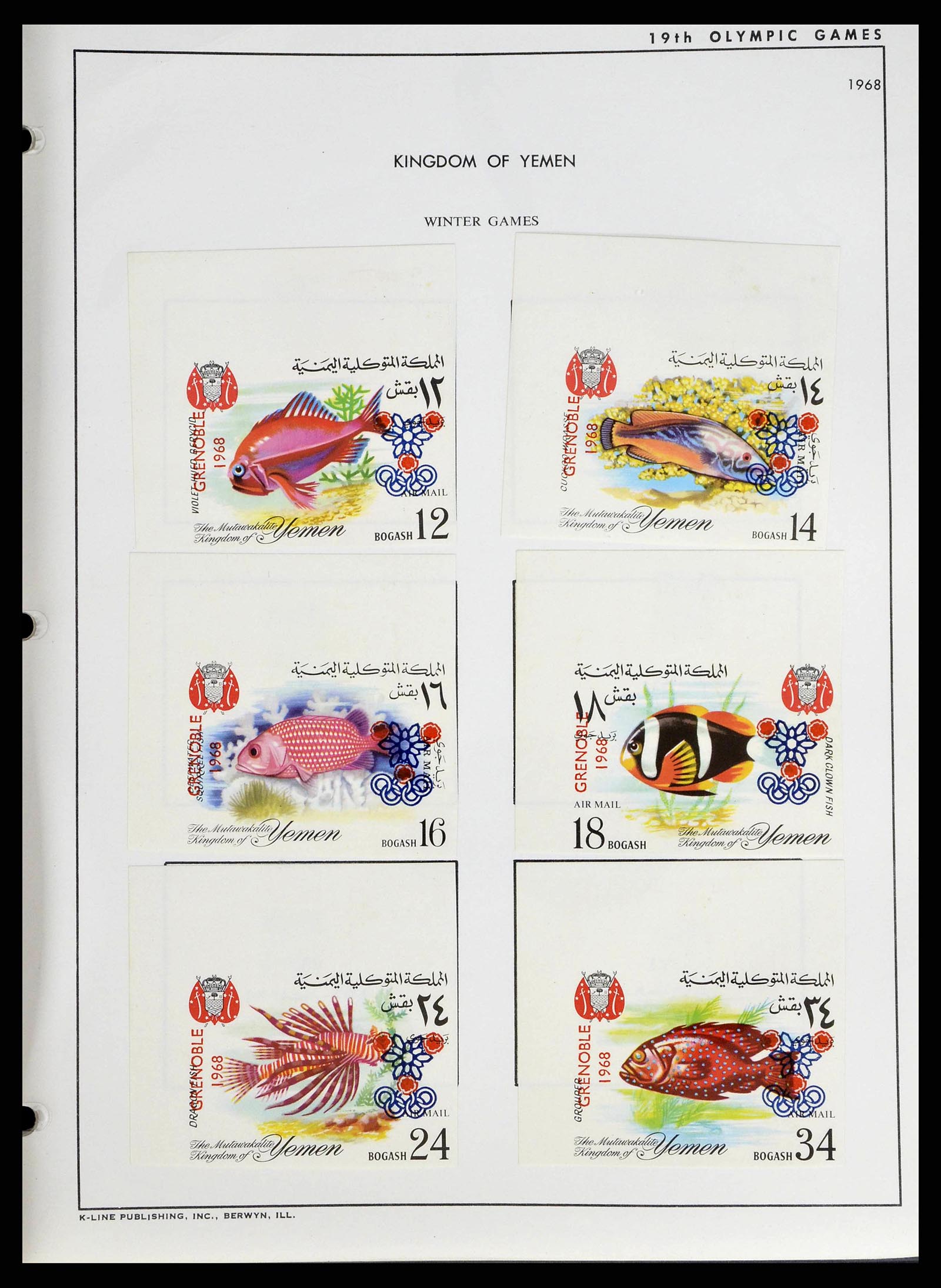 37738 0086 - Stamp collection 37738 Olympic Games 1920-1984.