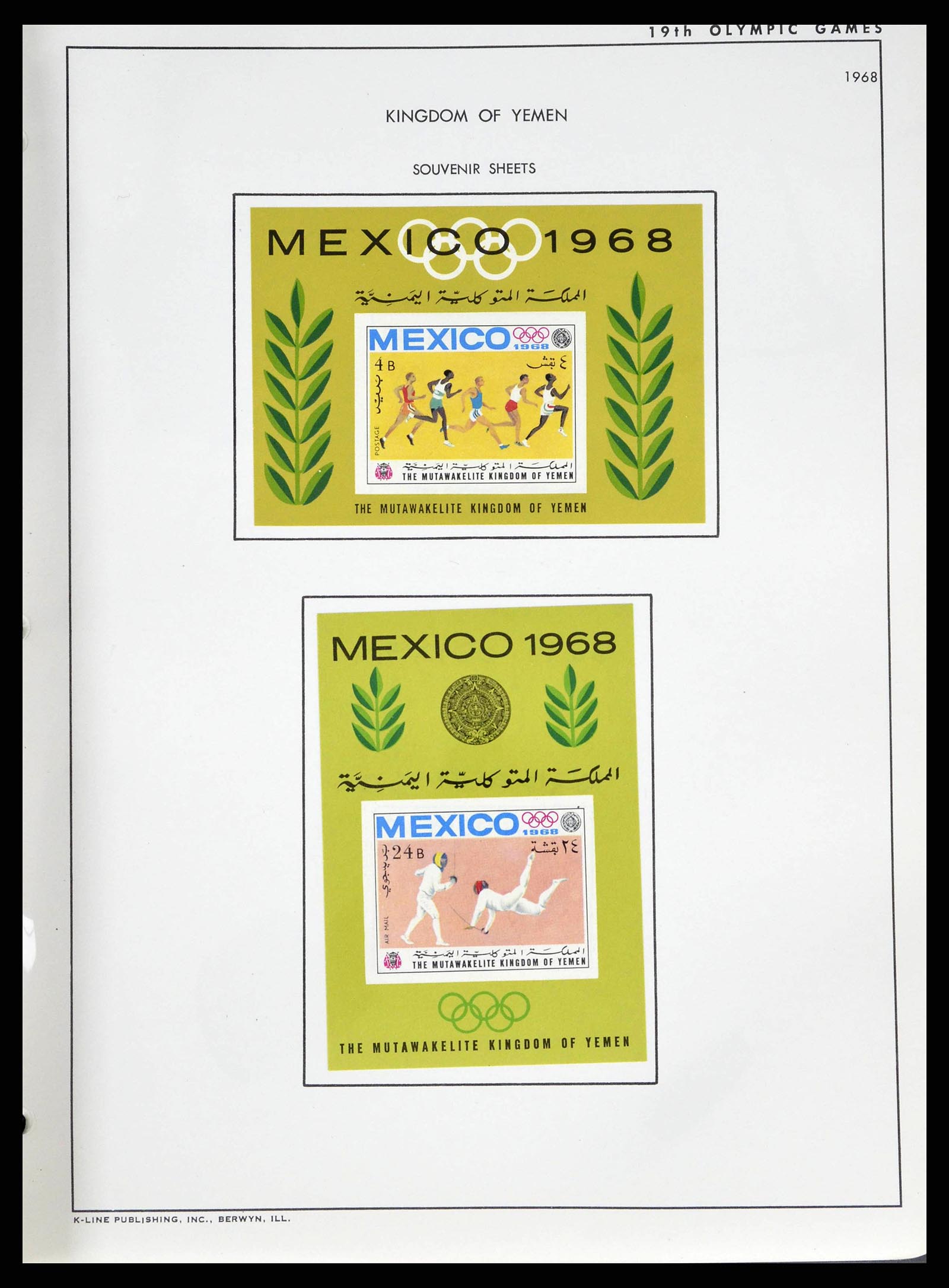 37738 0090 - Stamp collection 37738 Olympic Games 1920-1984.