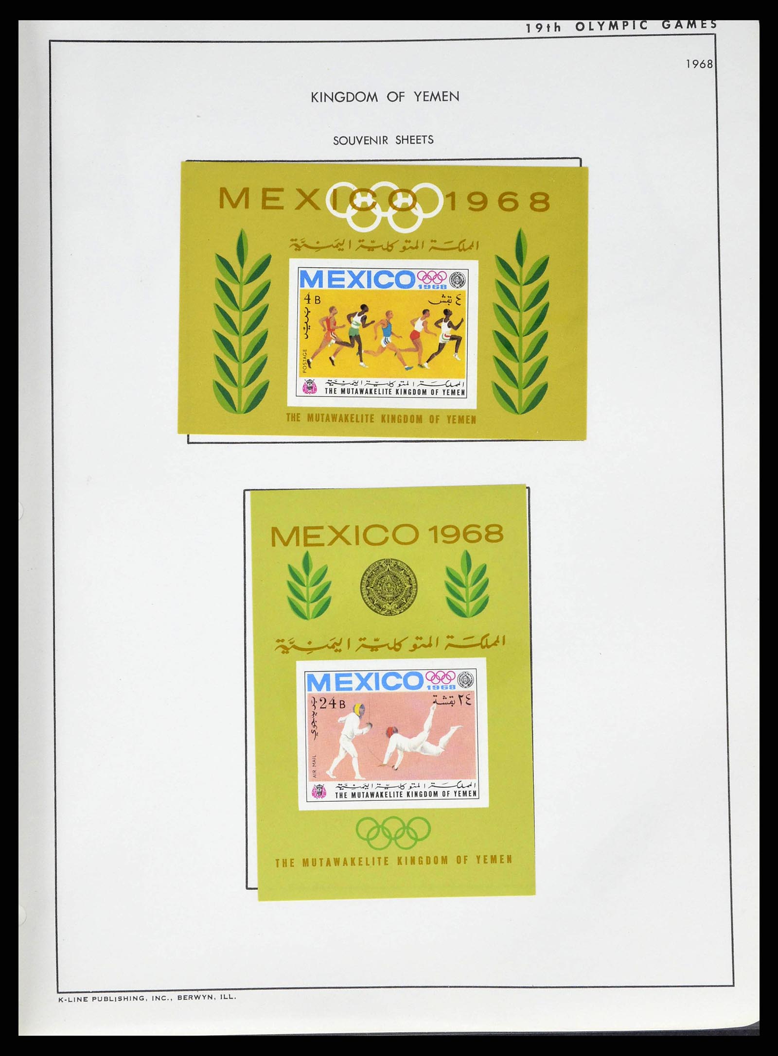 37738 0091 - Stamp collection 37738 Olympic Games 1920-1984.