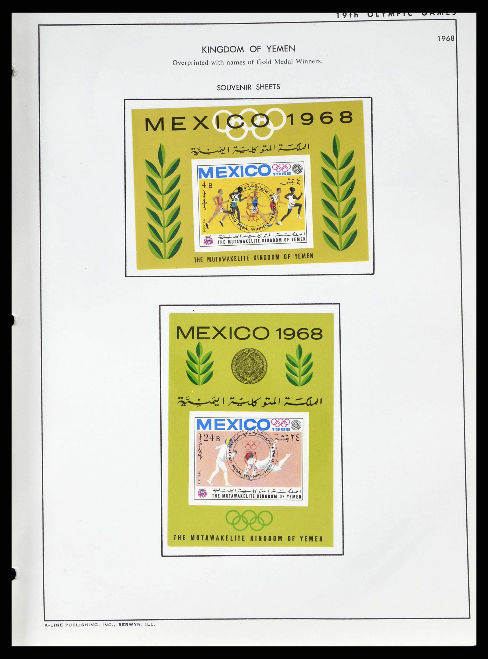 37738 0092 - Stamp collection 37738 Olympic Games 1920-1984.