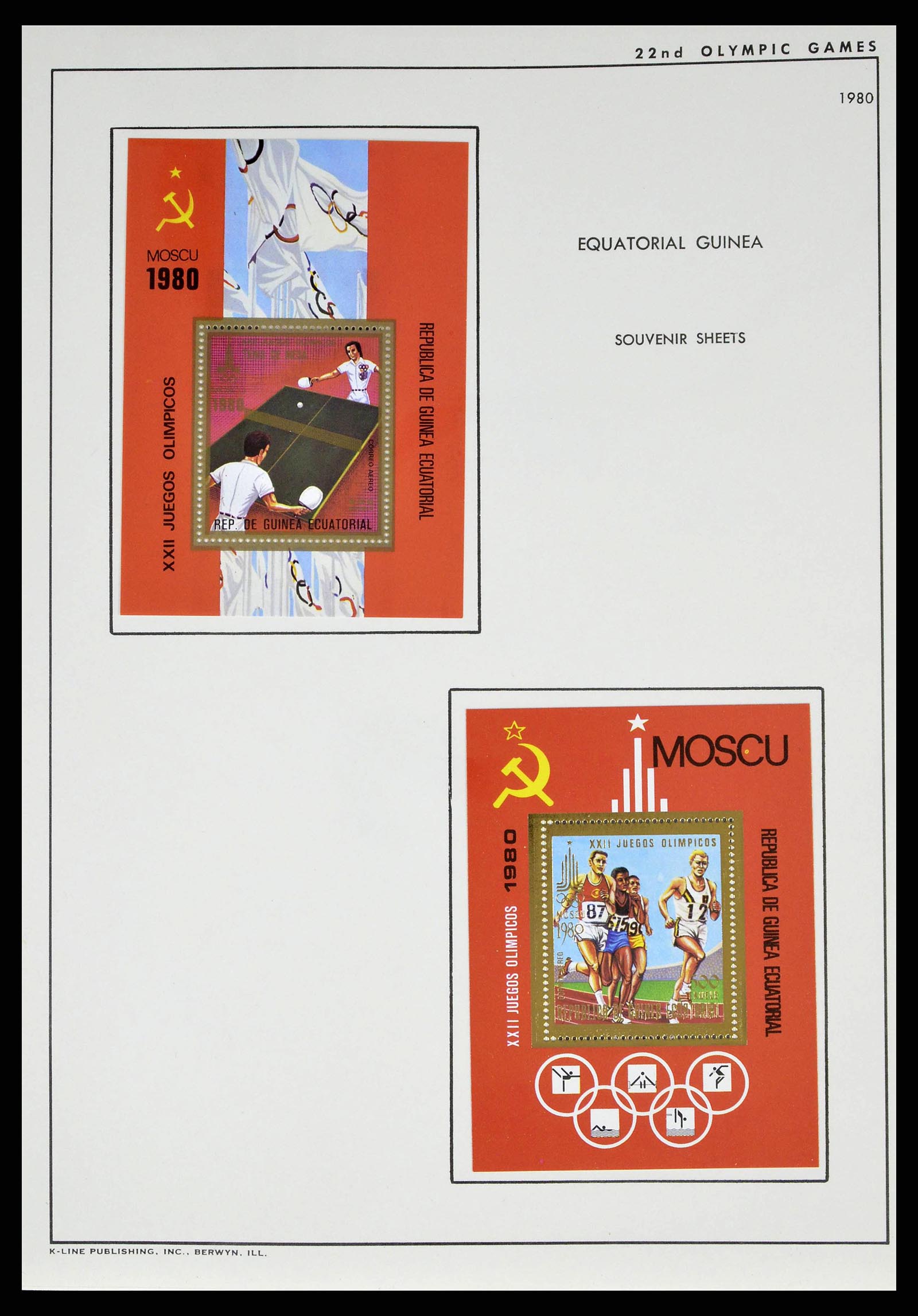 37738 0100 - Stamp collection 37738 Olympic Games 1920-1984.