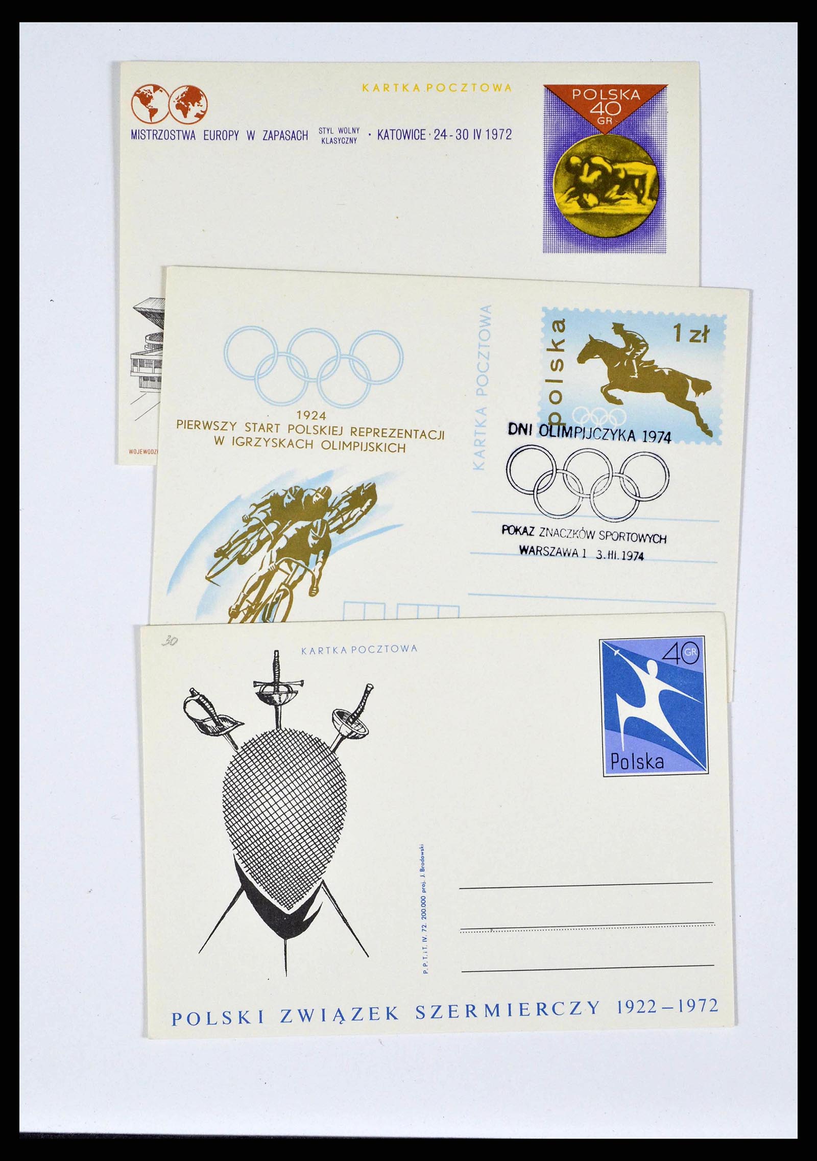 37738 1503 - Stamp collection 37738 Olympic Games 1920-1984.