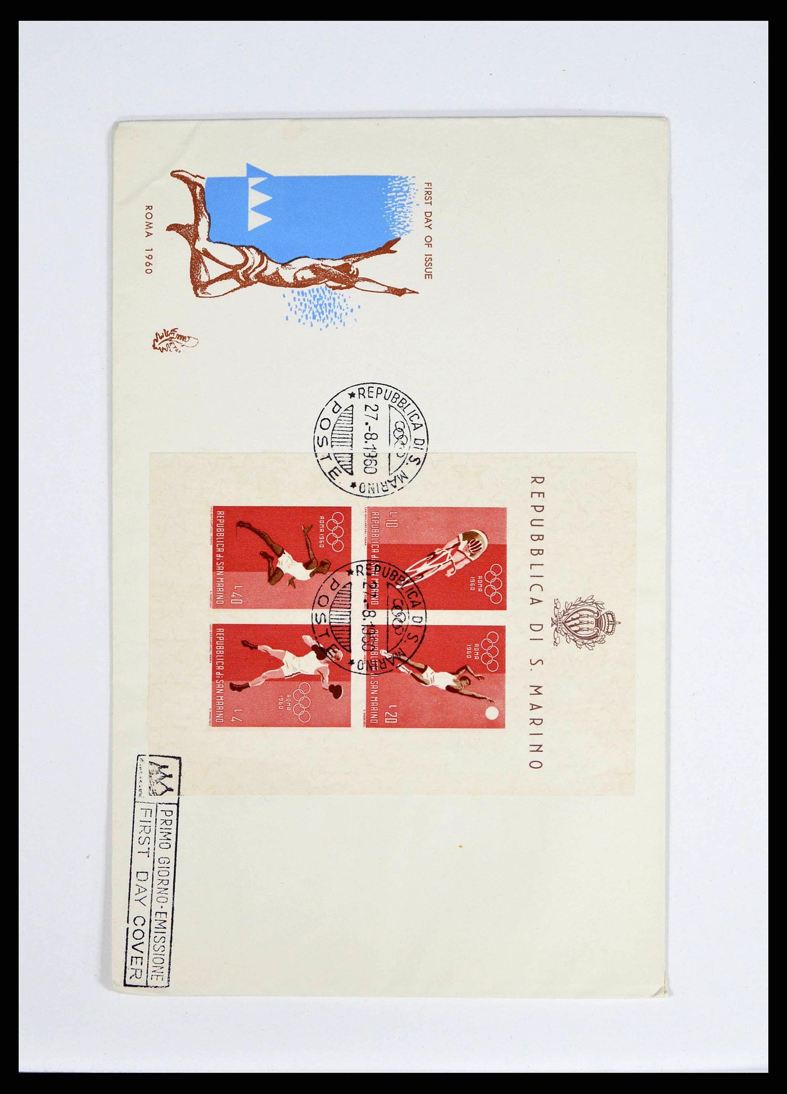37738 1530 - Stamp collection 37738 Olympic Games 1920-1984.