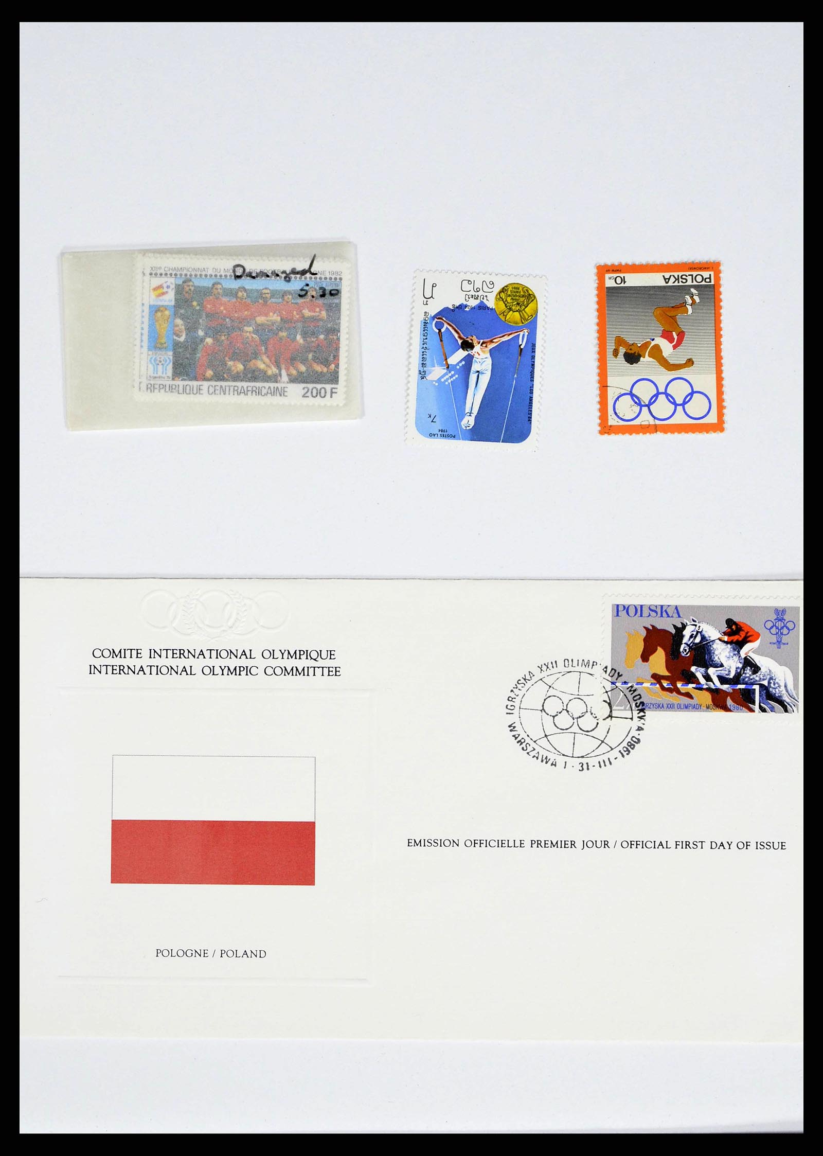37738 1548 - Stamp collection 37738 Olympic Games 1920-1984.