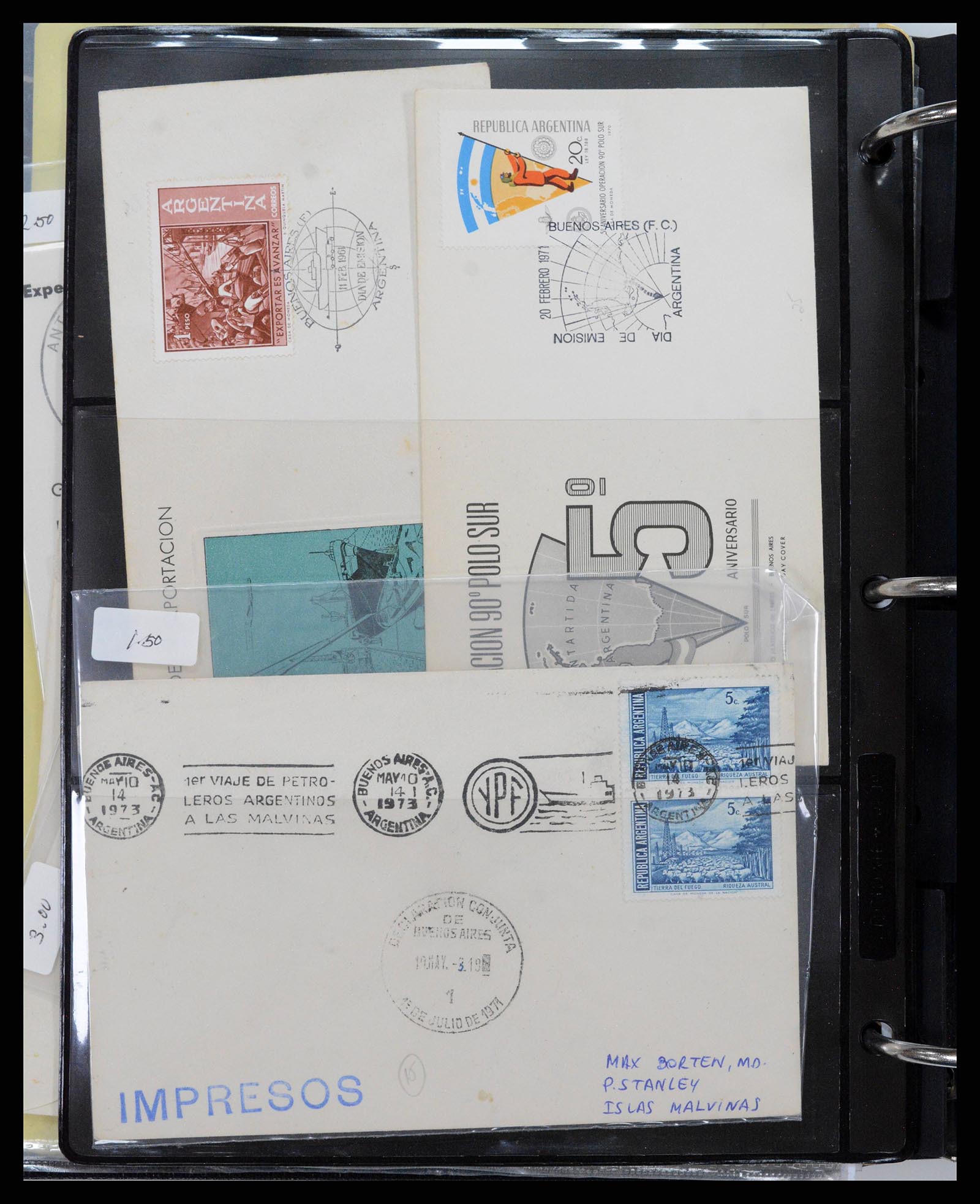 37745 0004 - Postzegelverzameling 37745 Argentinië brieven 1851-1986.