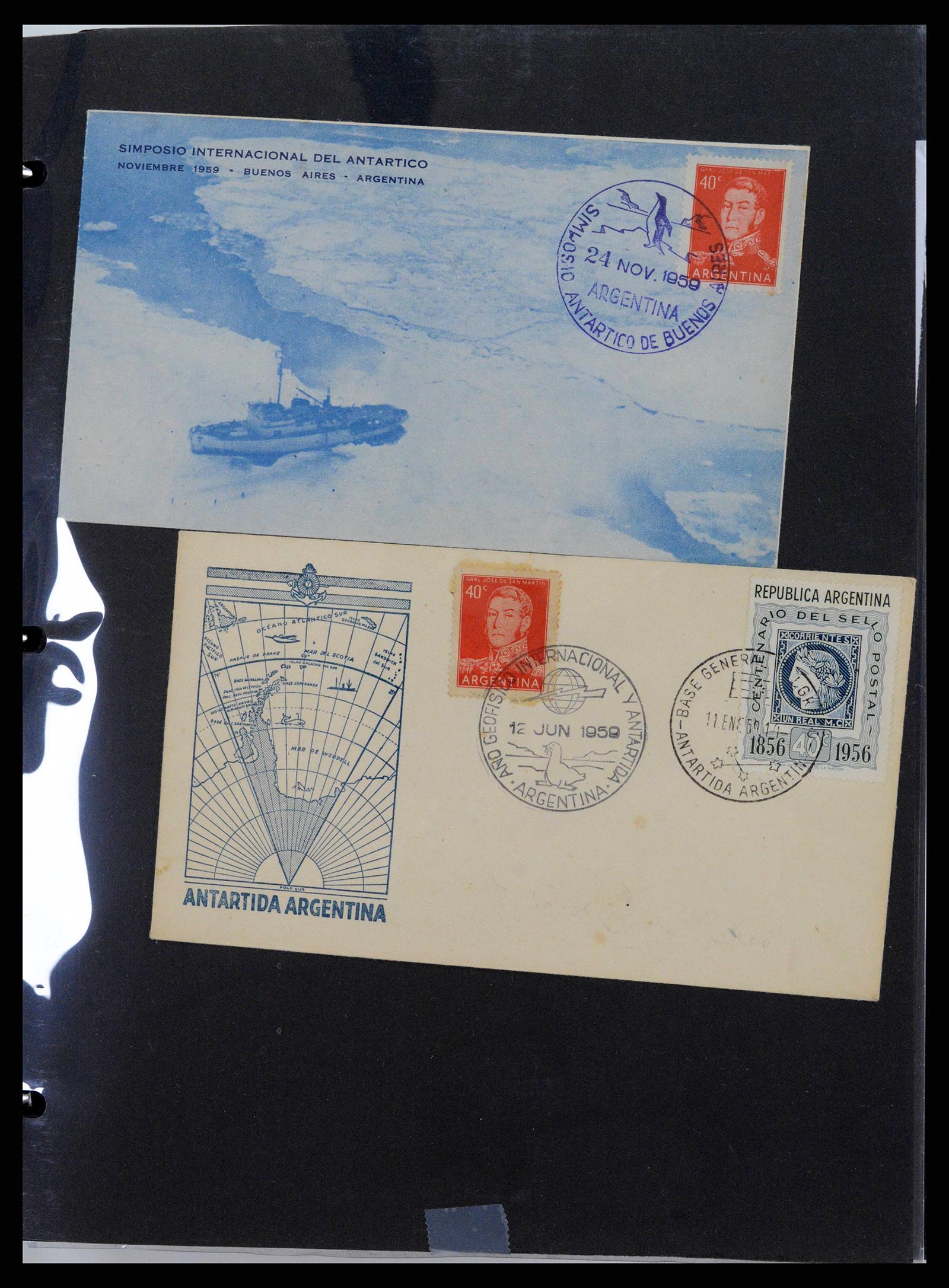 37745 0005 - Stamp collection 37745 Argentina covers 1851-1986.