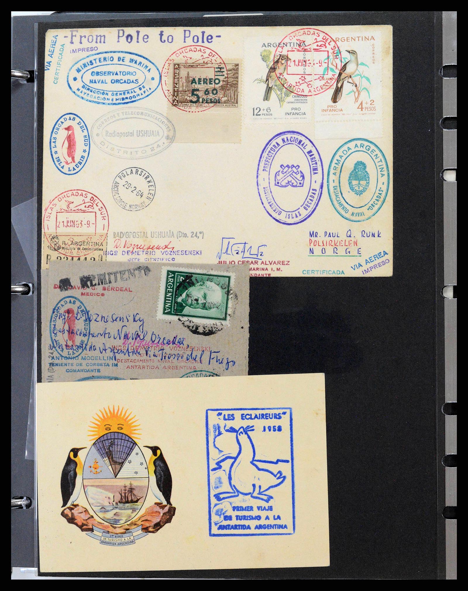 37745 0010 - Stamp collection 37745 Argentina covers 1851-1986.