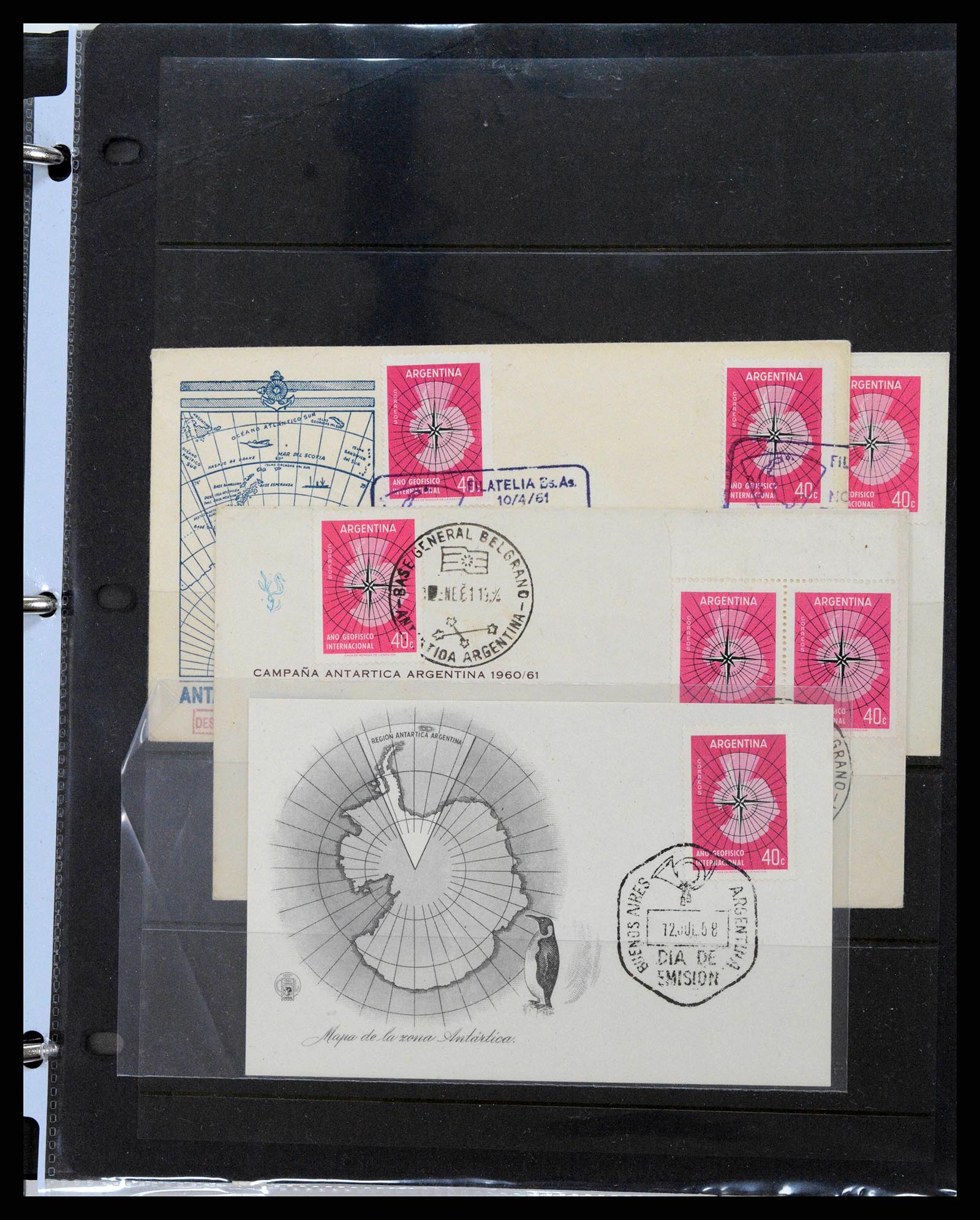 37745 0013 - Postzegelverzameling 37745 Argentinië brieven 1851-1986.