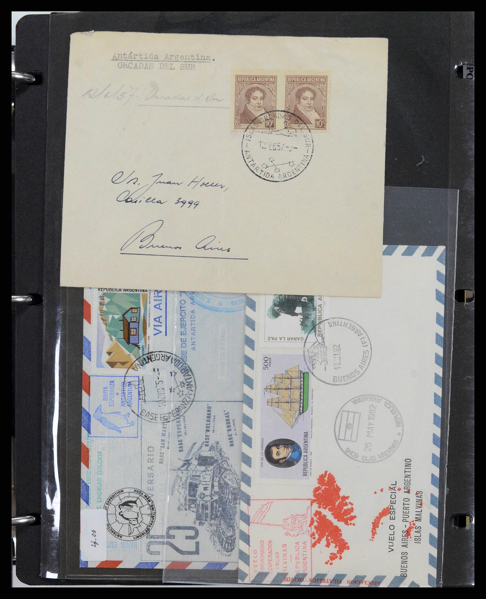 37745 0016 - Postzegelverzameling 37745 Argentinië brieven 1851-1986.