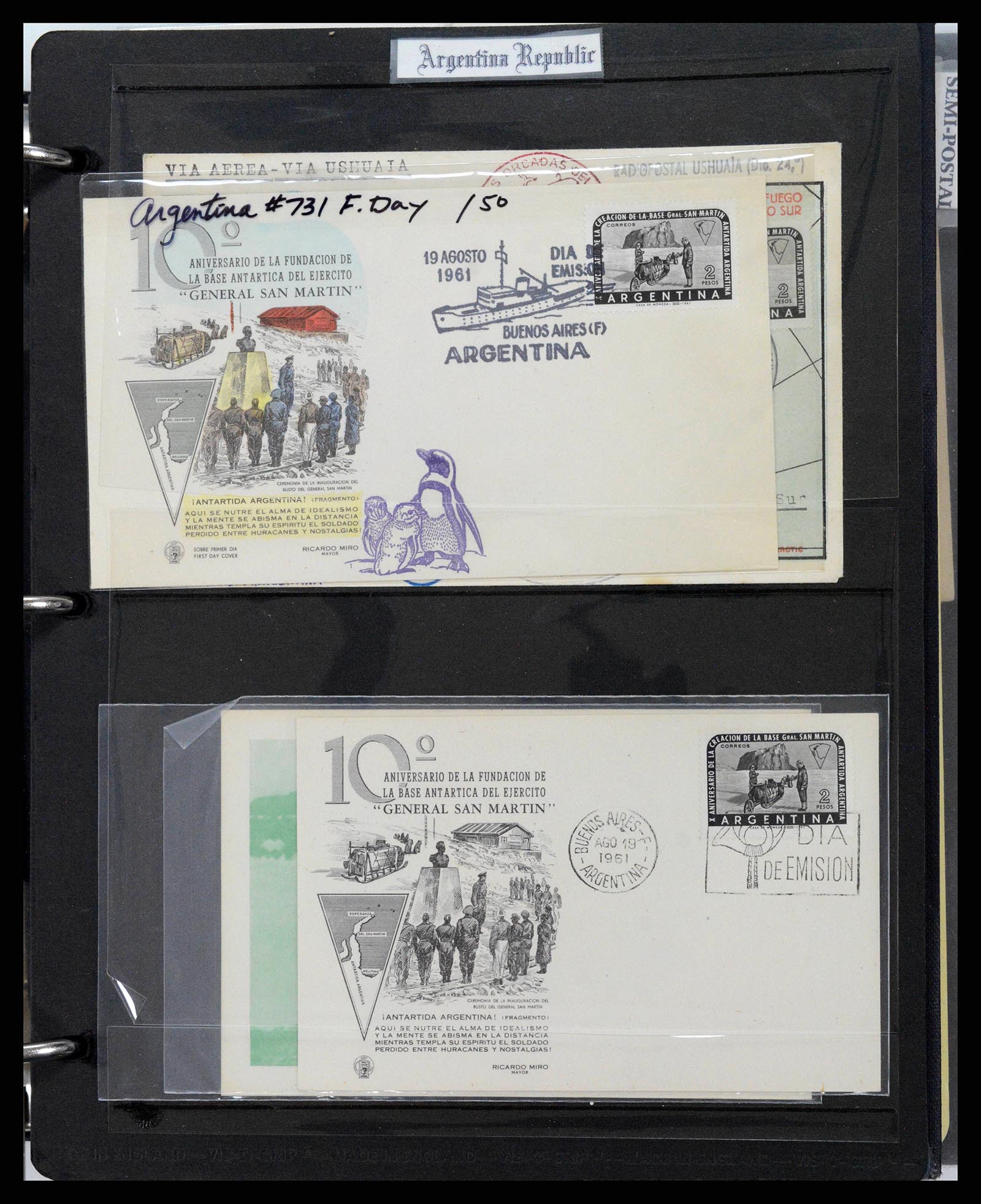 37745 0018 - Postzegelverzameling 37745 Argentinië brieven 1851-1986.