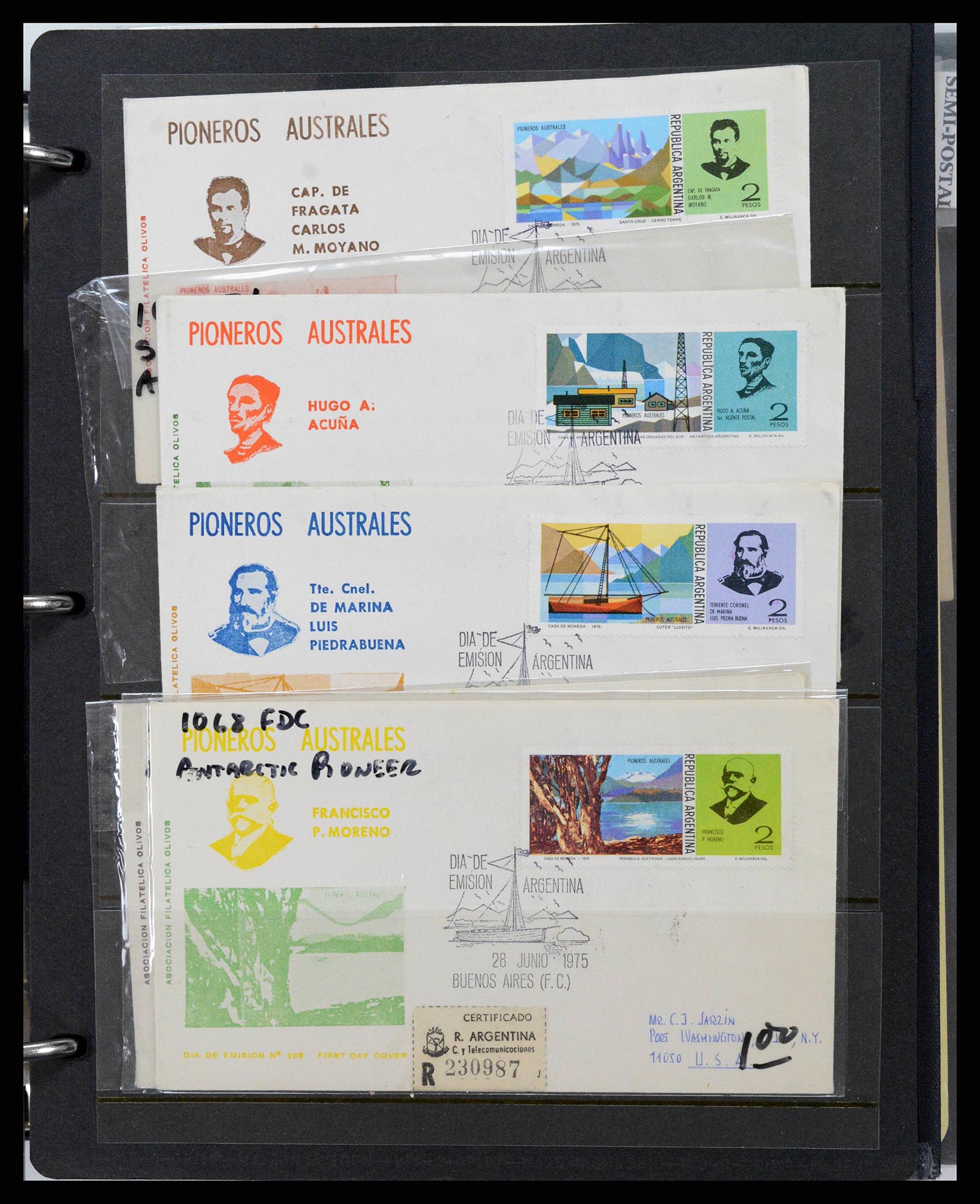 37745 0019 - Stamp collection 37745 Argentina covers 1851-1986.