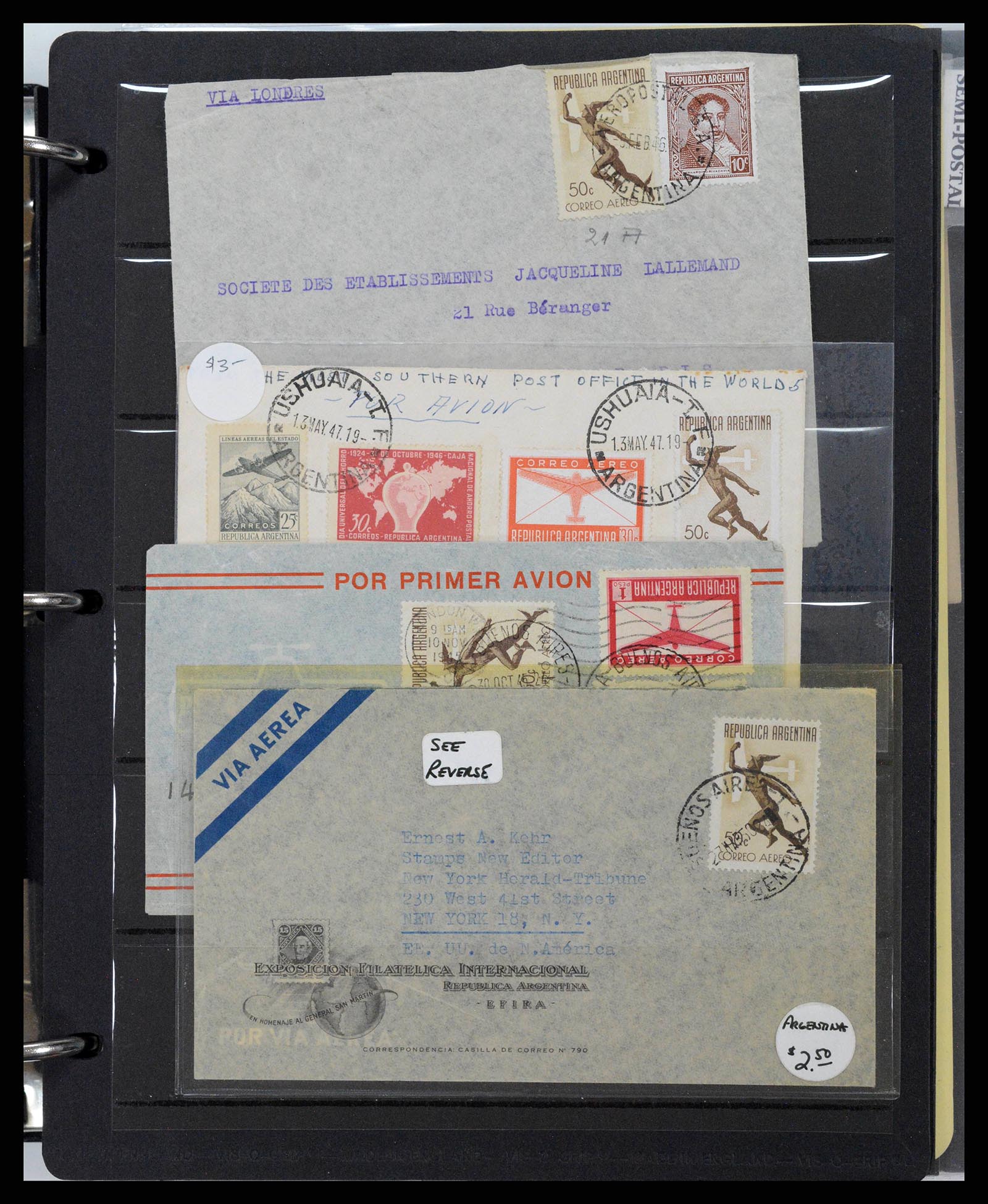 37745 0023 - Stamp collection 37745 Argentina covers 1851-1986.