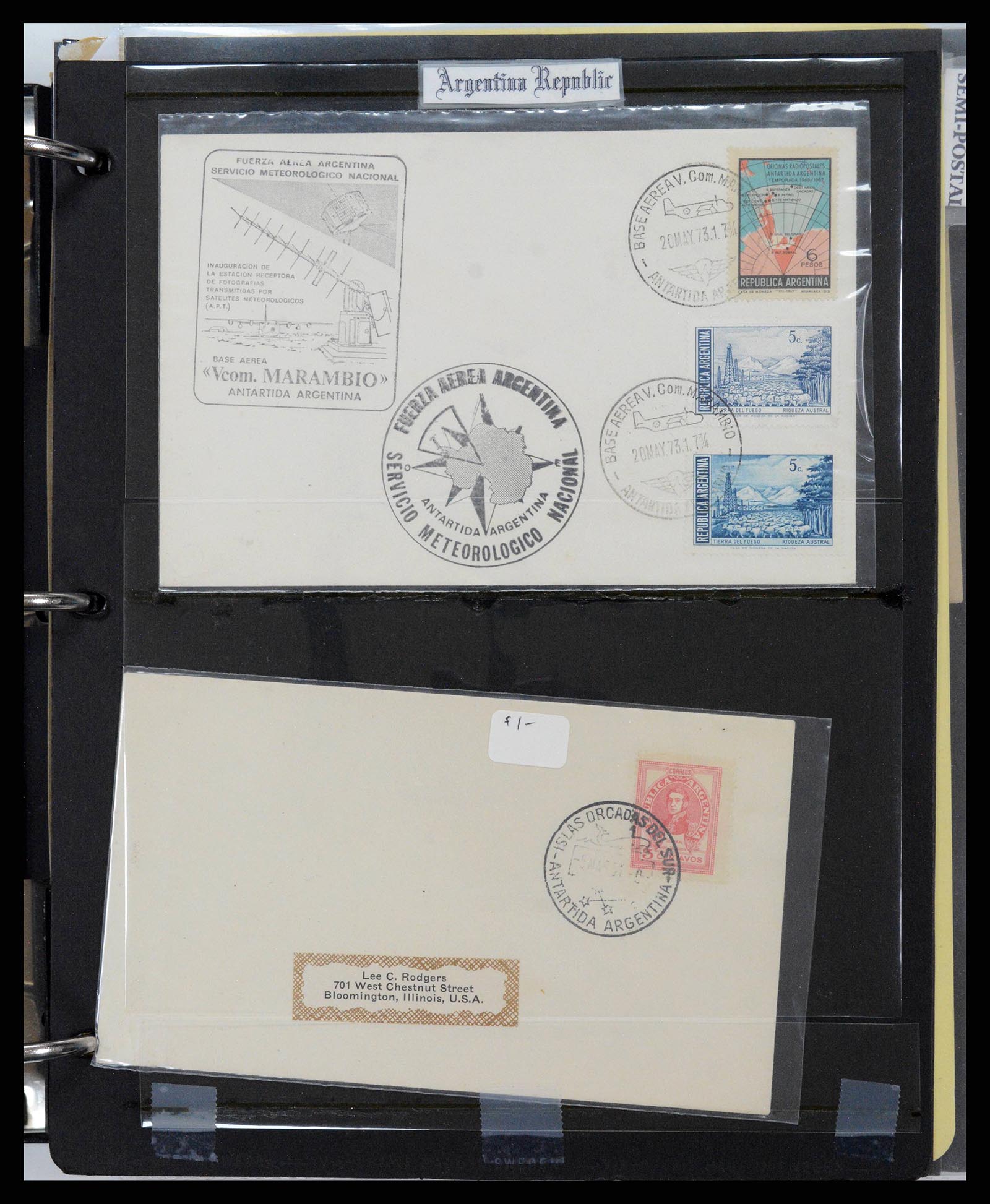 37745 0024 - Stamp collection 37745 Argentina covers 1851-1986.