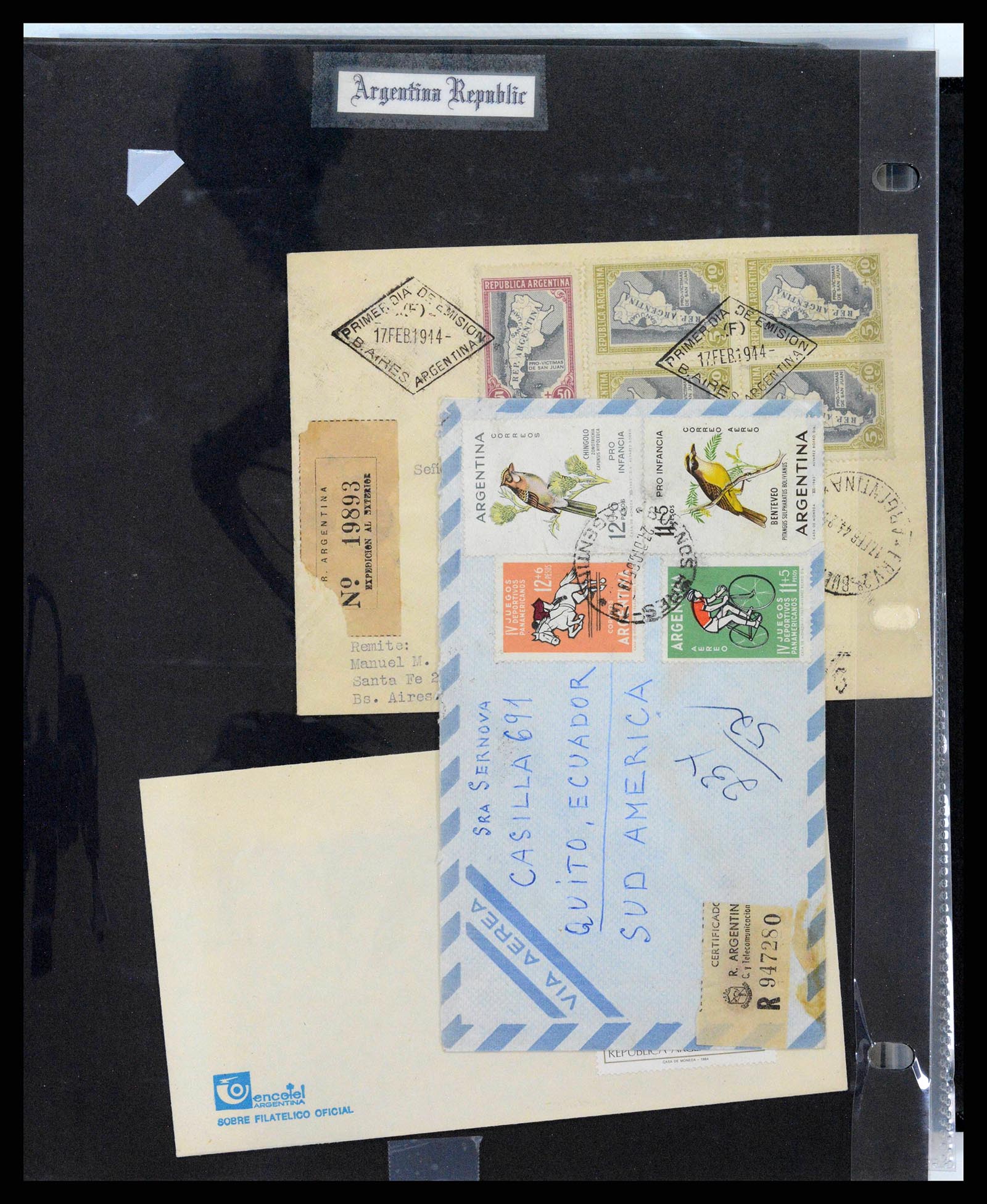 37745 0030 - Stamp collection 37745 Argentina covers 1851-1986.